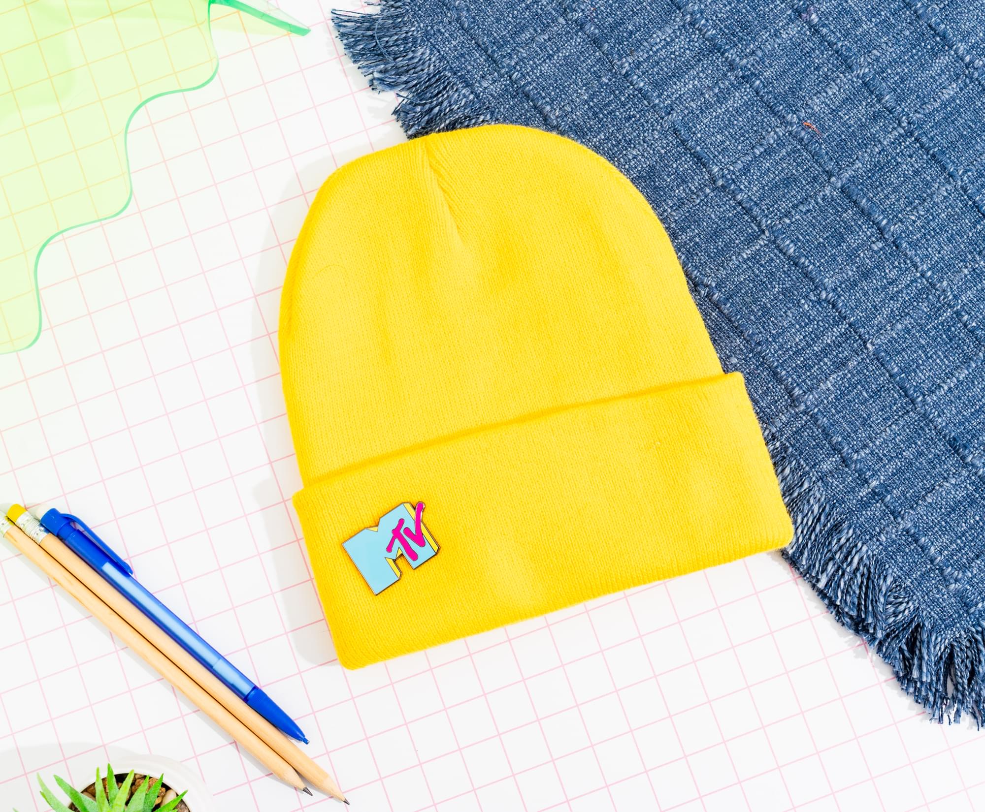 MTV Blue Logo Enamel Pin