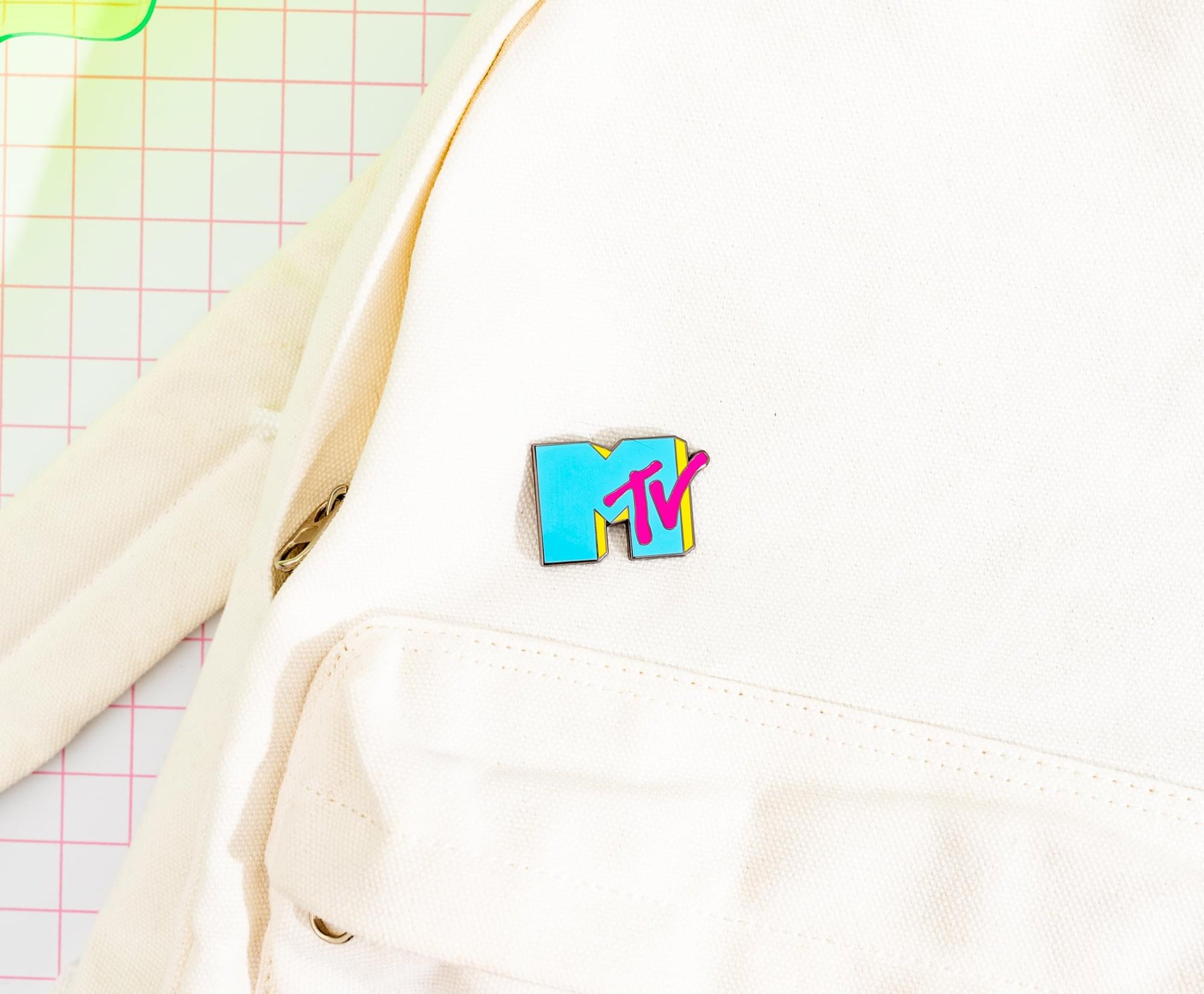 MTV Blue Logo Enamel Pin