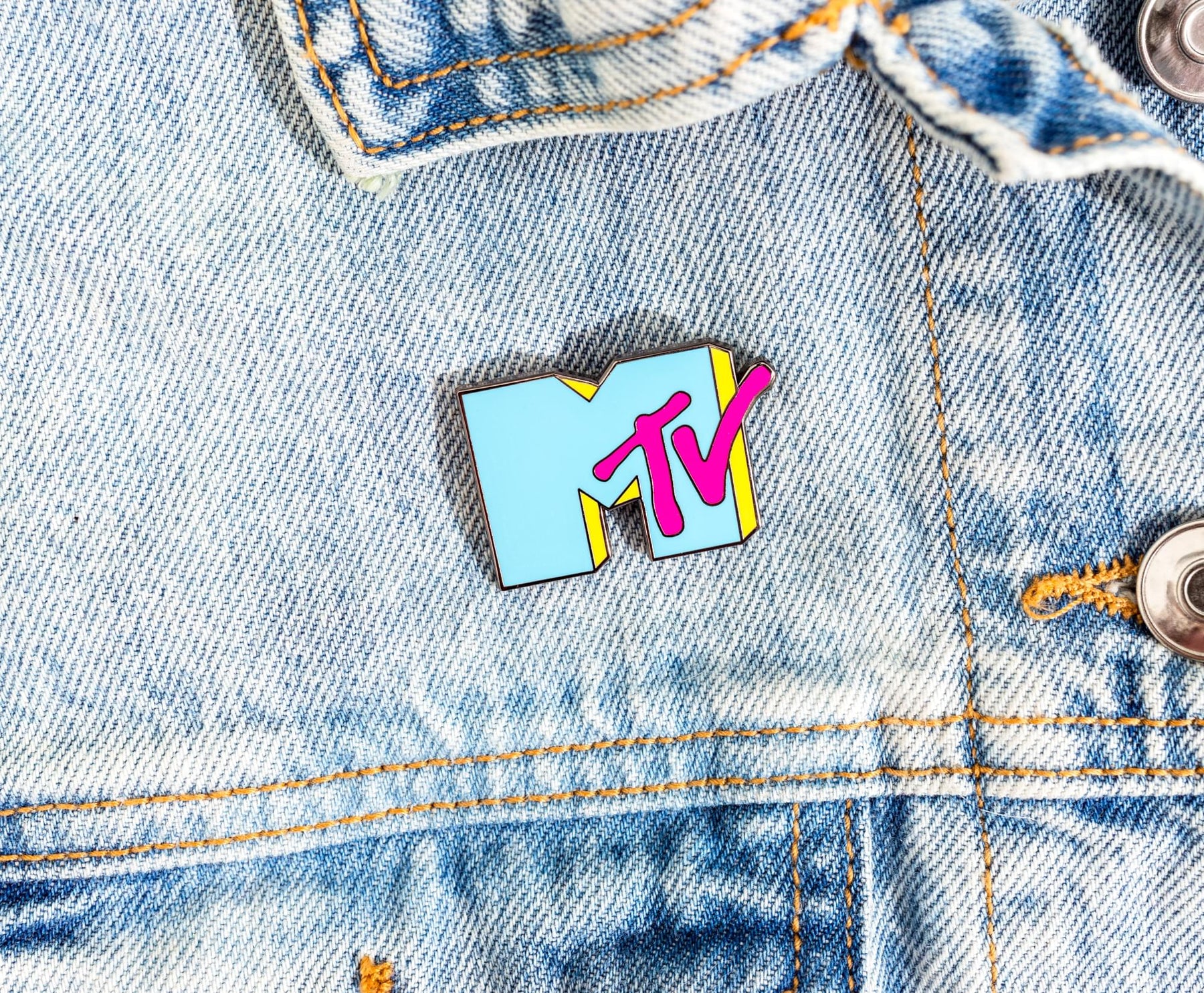 MTV Blue Logo Enamel Pin