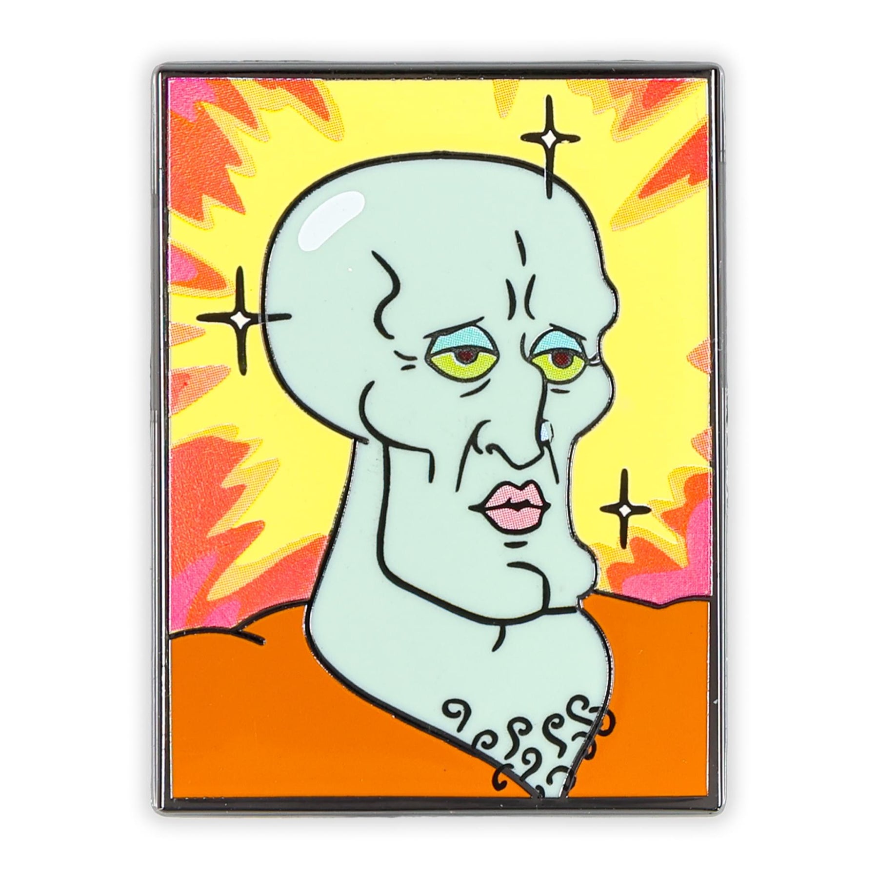 SpongeBob SquarePants Handsome Squidward Painting Enamel Pin