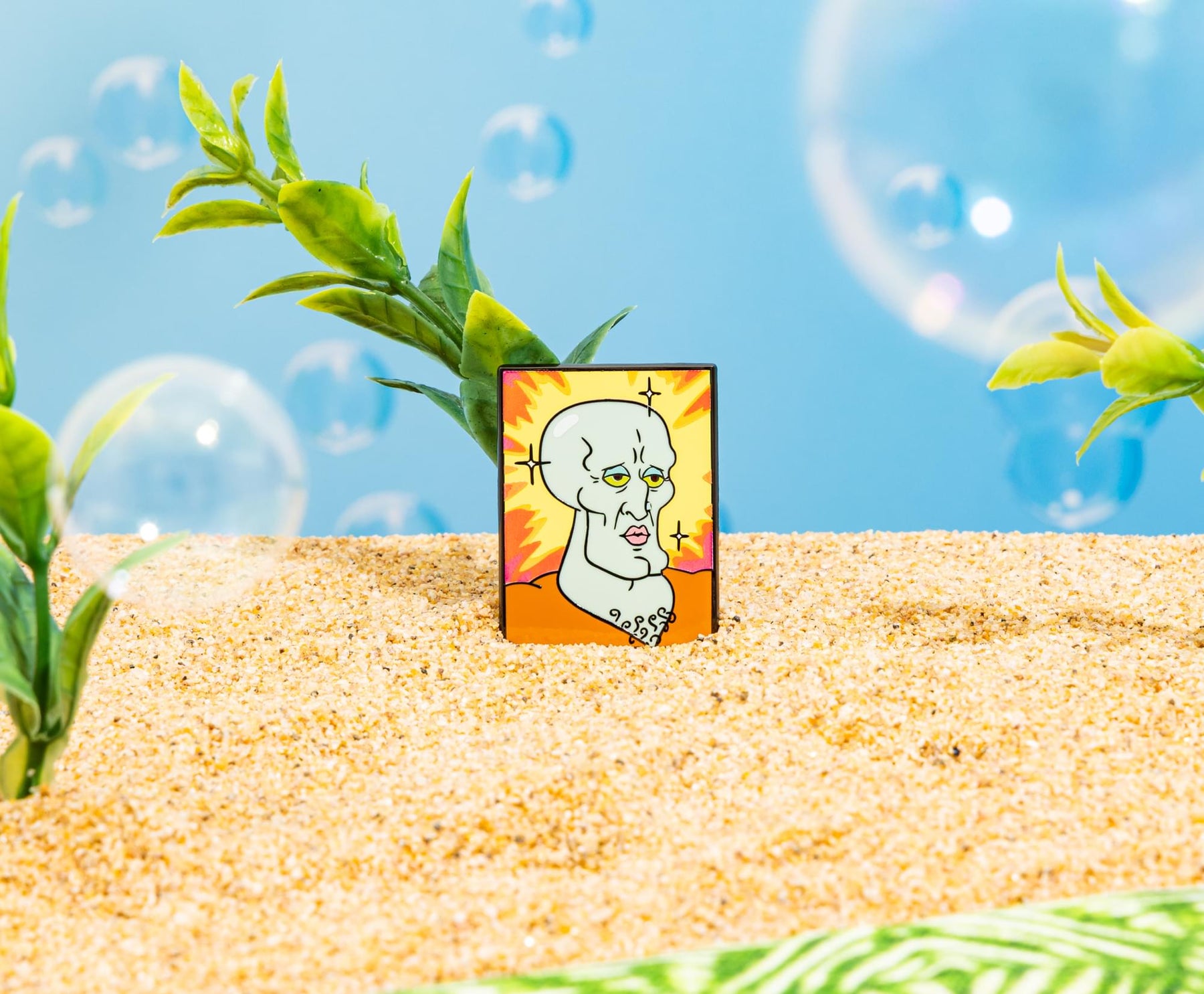 SpongeBob SquarePants Handsome Squidward Painting Enamel Pin
