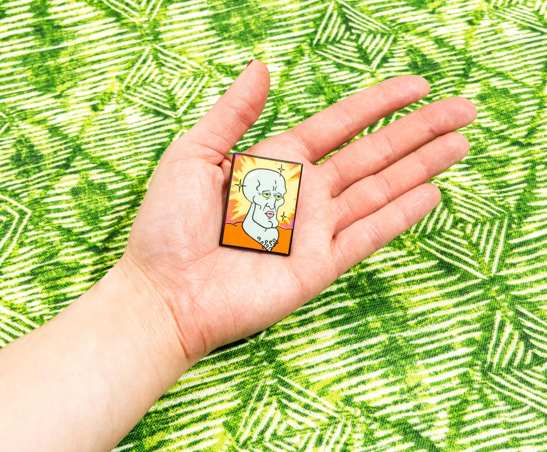 SpongeBob SquarePants Handsome Squidward Painting Enamel Pin