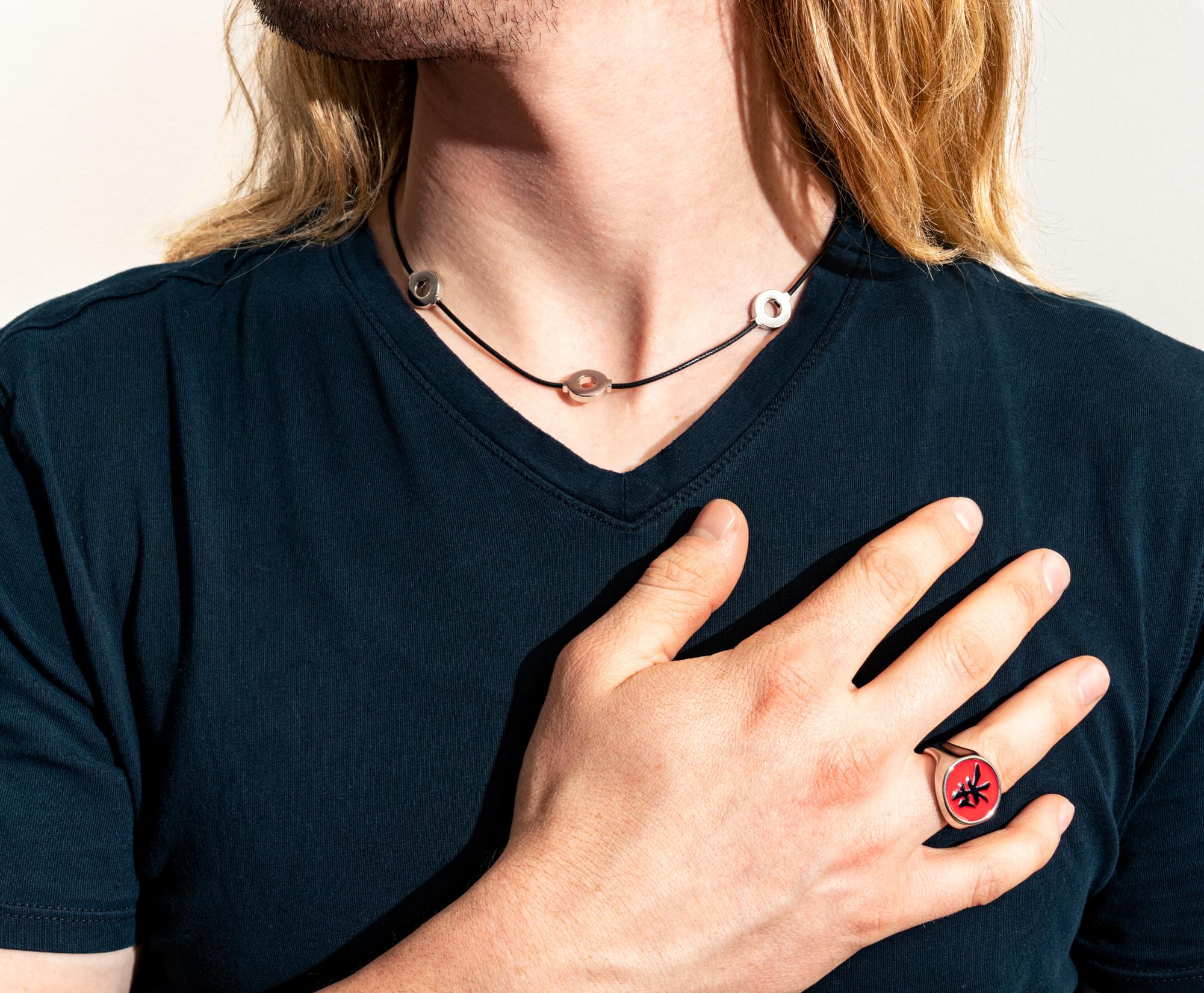 Naruto Itachi Uchiha Necklace and Ring Replica Collector's Box Set