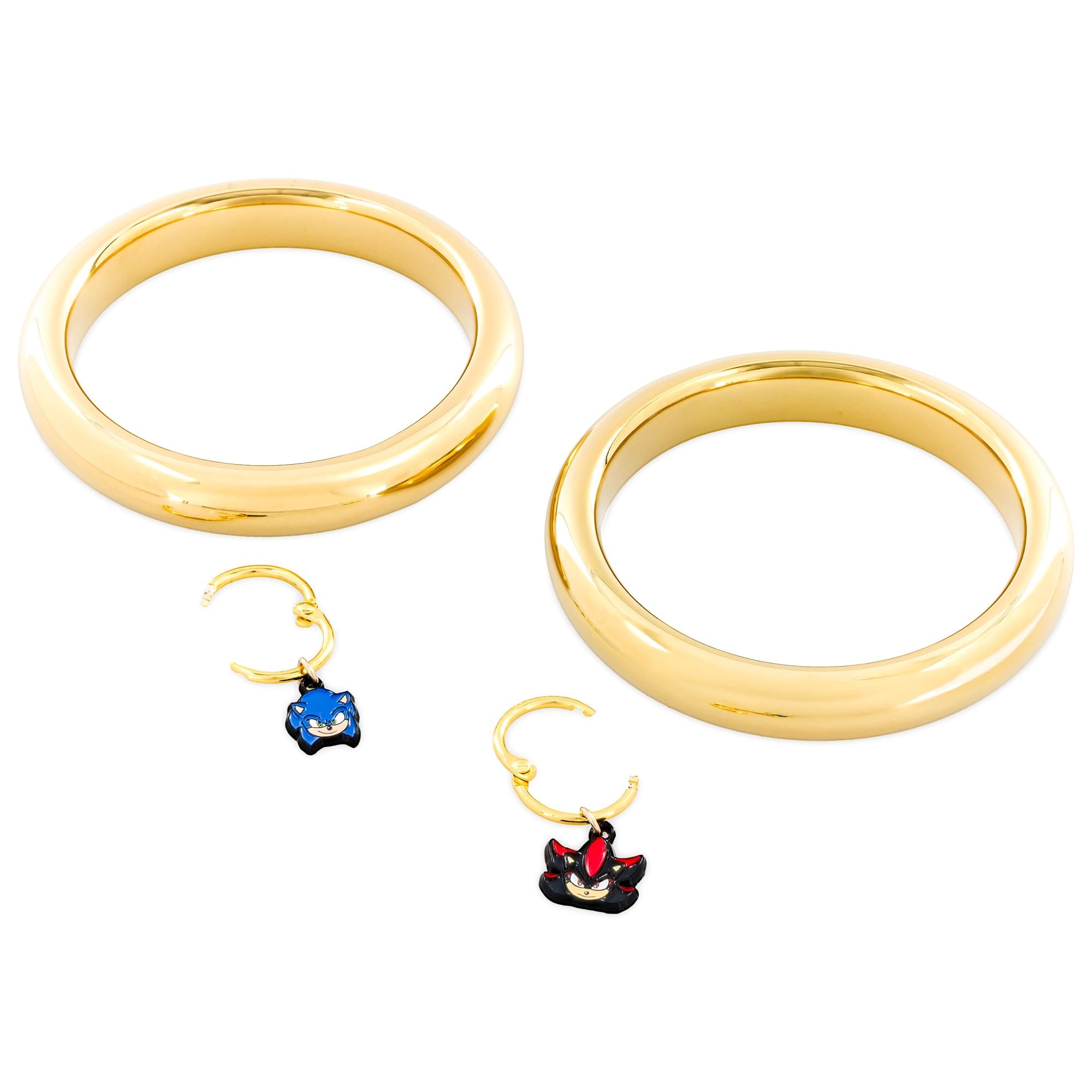 Sonic The Hedgehog Golden Ring 2-Piece Bracelet Replica Collector's Box Set