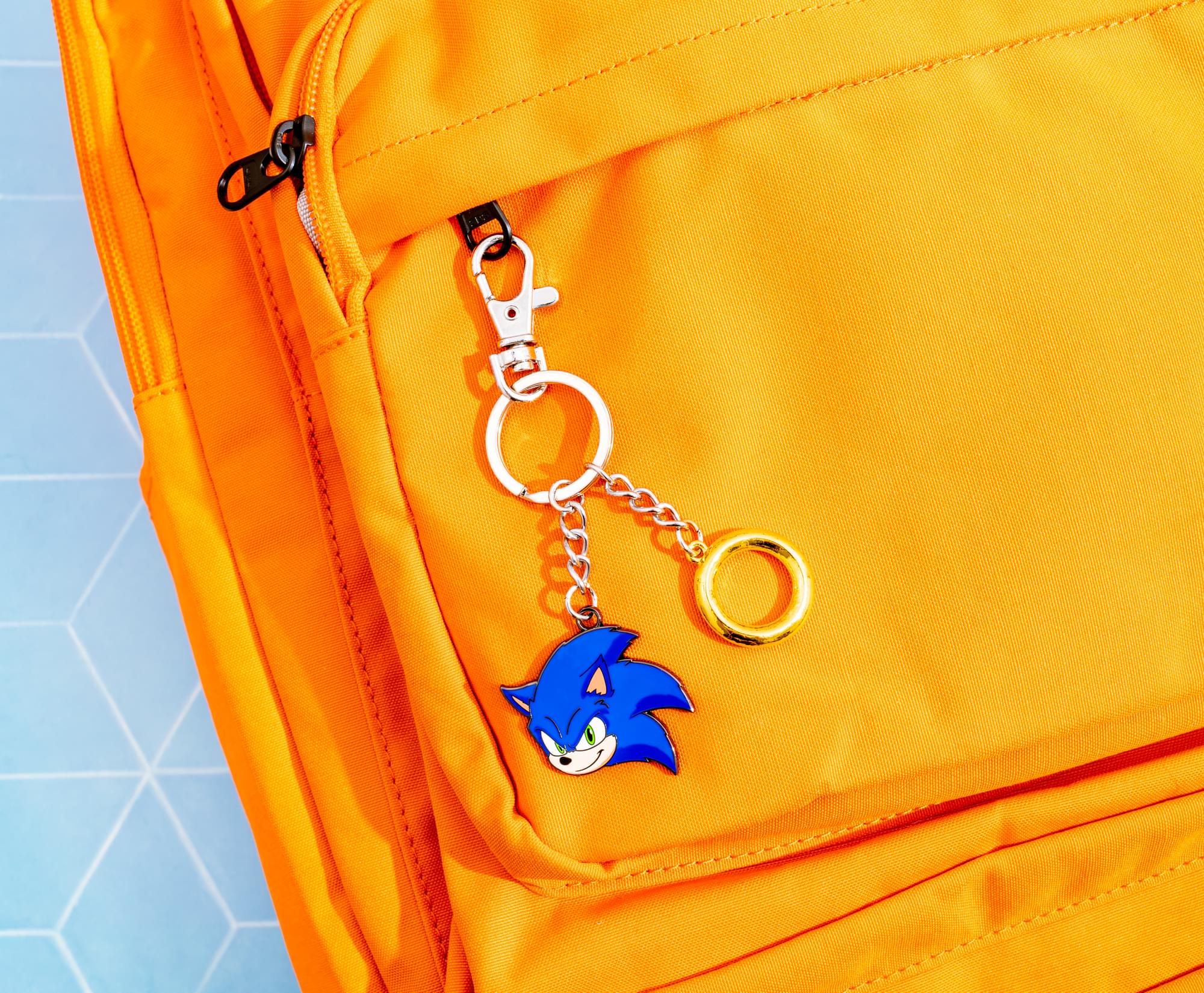 Sonic The Hedgehog Sonic and Ring Charms Keychain