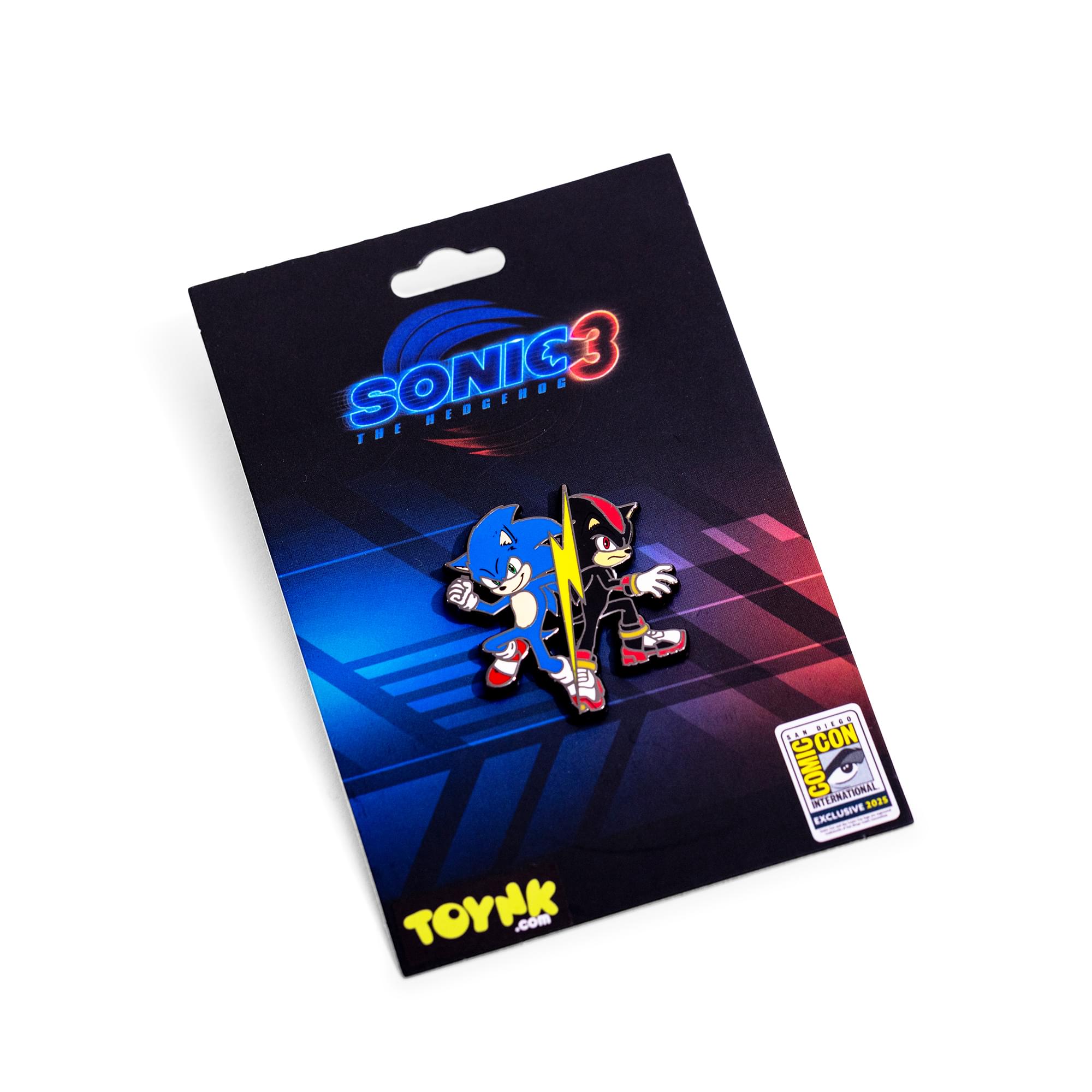 Sonic The Hedgehog 3 Sonic and Shadow Enamel Pin