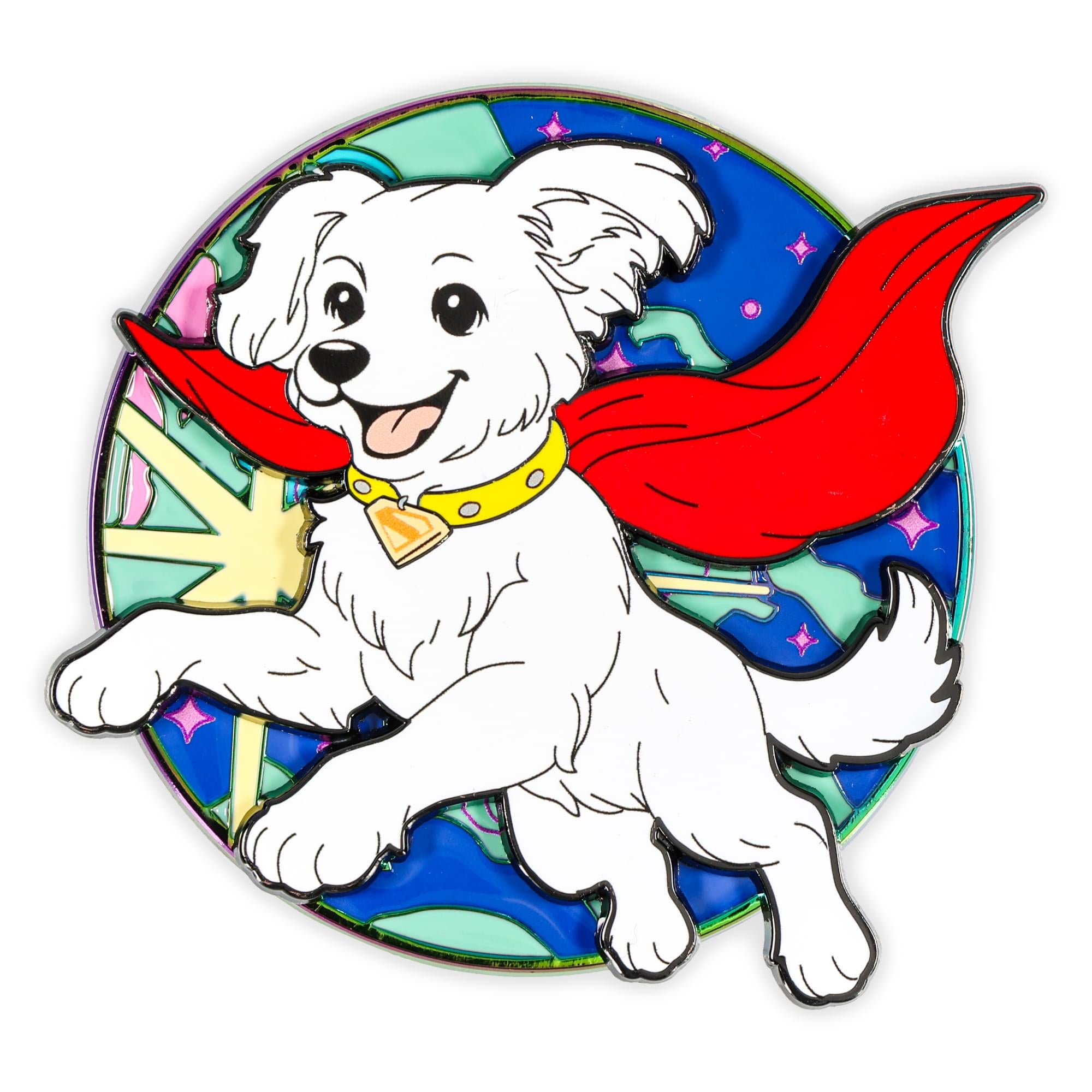 DC Studios Supergirl Krypto 2.5-Inch Large Round Enamel Pin