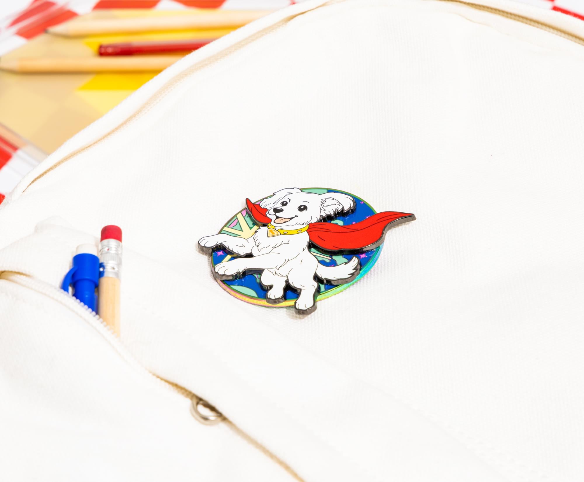 DC Studios Supergirl Krypto 2.5-Inch Large Round Enamel Pin