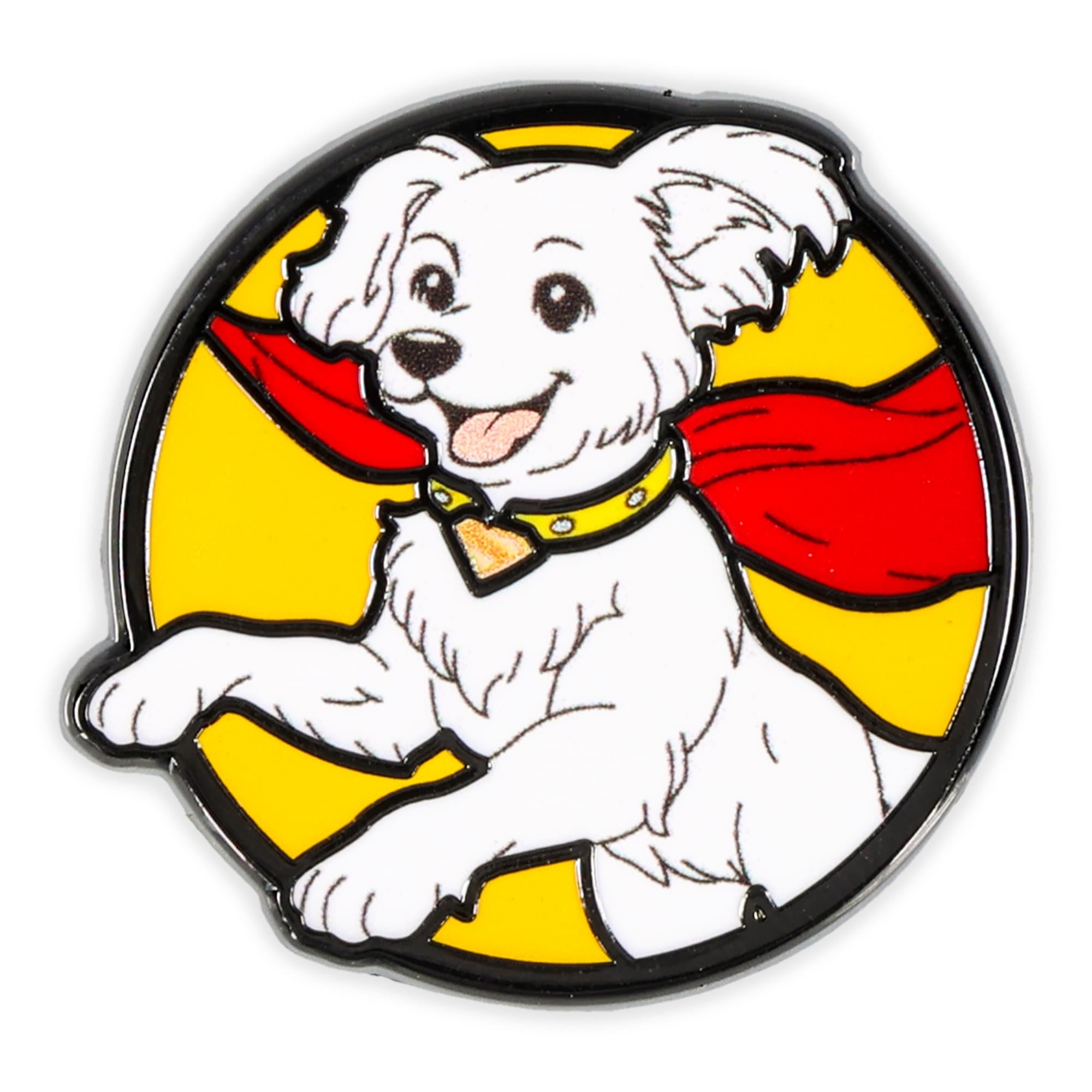 DC Studios Supergirl Krypto Round Enamel Pin