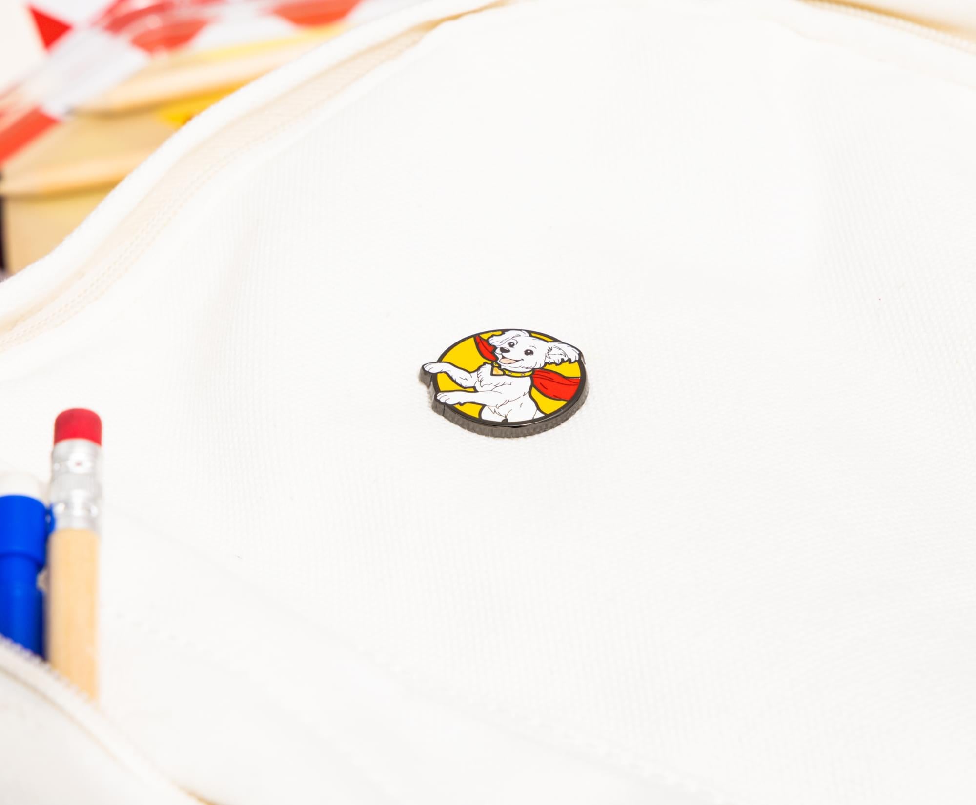 DC Studios Supergirl Krypto Round Enamel Pin