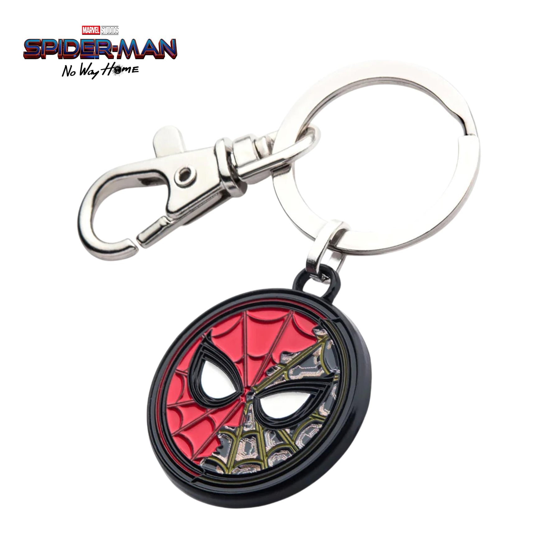 Marvel Spider-Man: No Way Home Split Mask Enamel Keychain