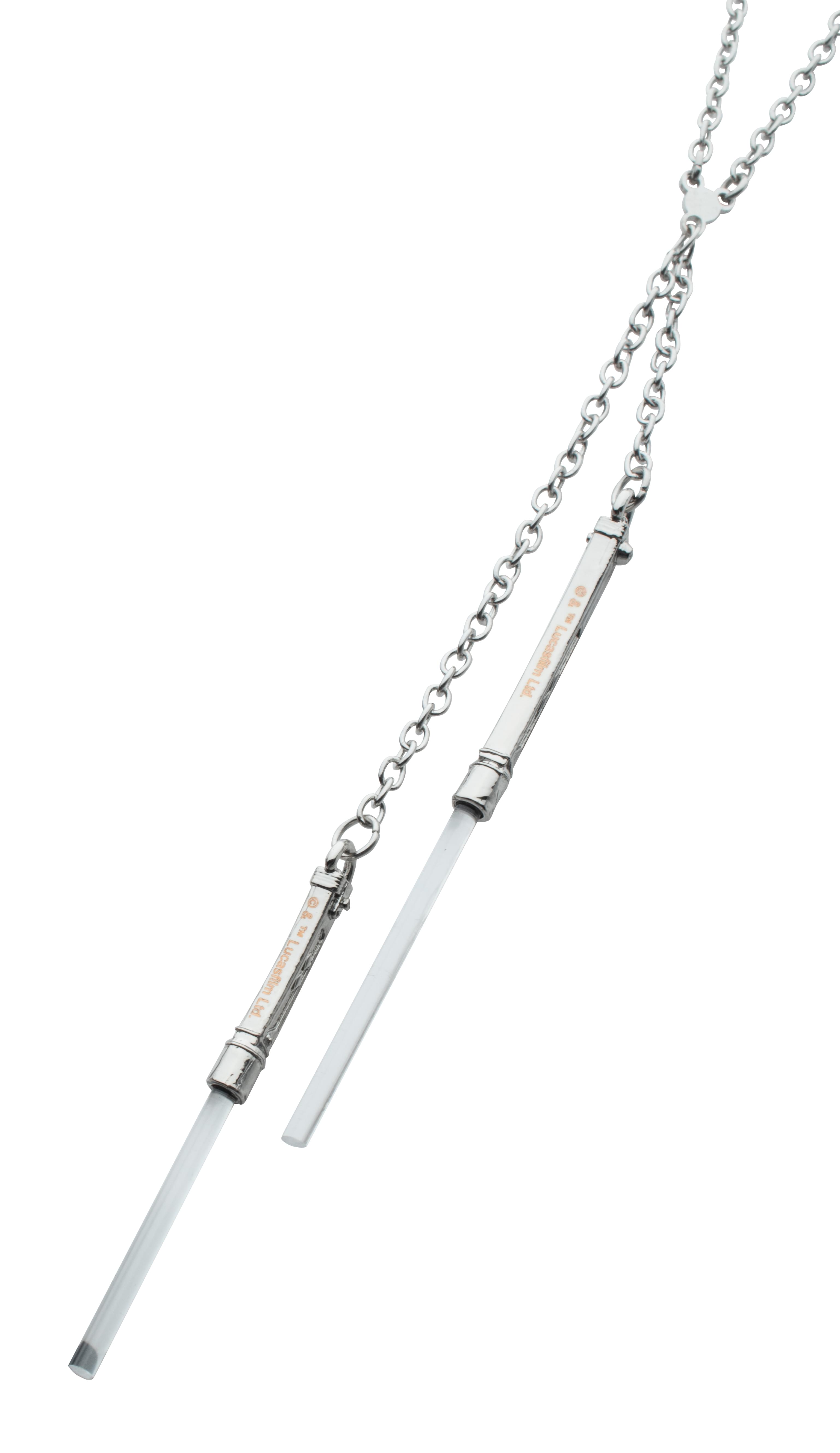 Star Wars Ahsoka Tano Double Drop Lightsaber Necklace
