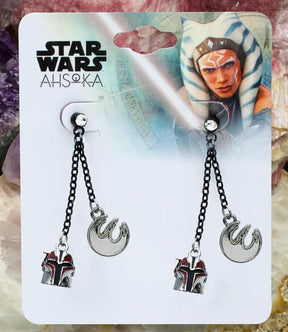 Star Wars Ahsoka Sabine Wren Helmet Dangle Earrings