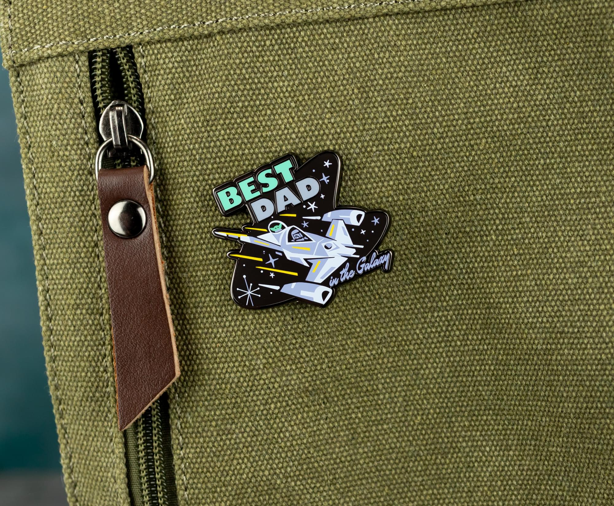 Star Wars: The Mandalorian "Best Dad In The Galaxy" Father's Day Enamel Pin