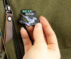 Star Wars: The Mandalorian "Best Dad In The Galaxy" Father's Day Enamel Pin