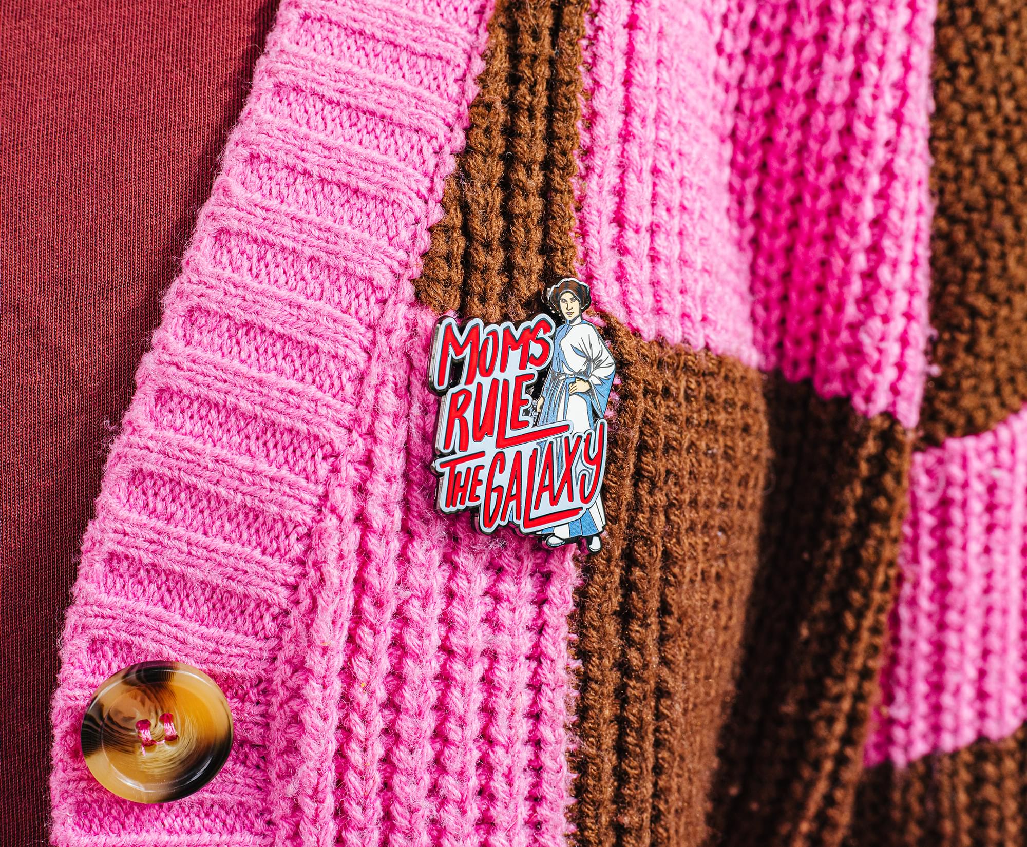 Star Wars Princess Leia "Moms Rule The Galaxy" Enamel Pin