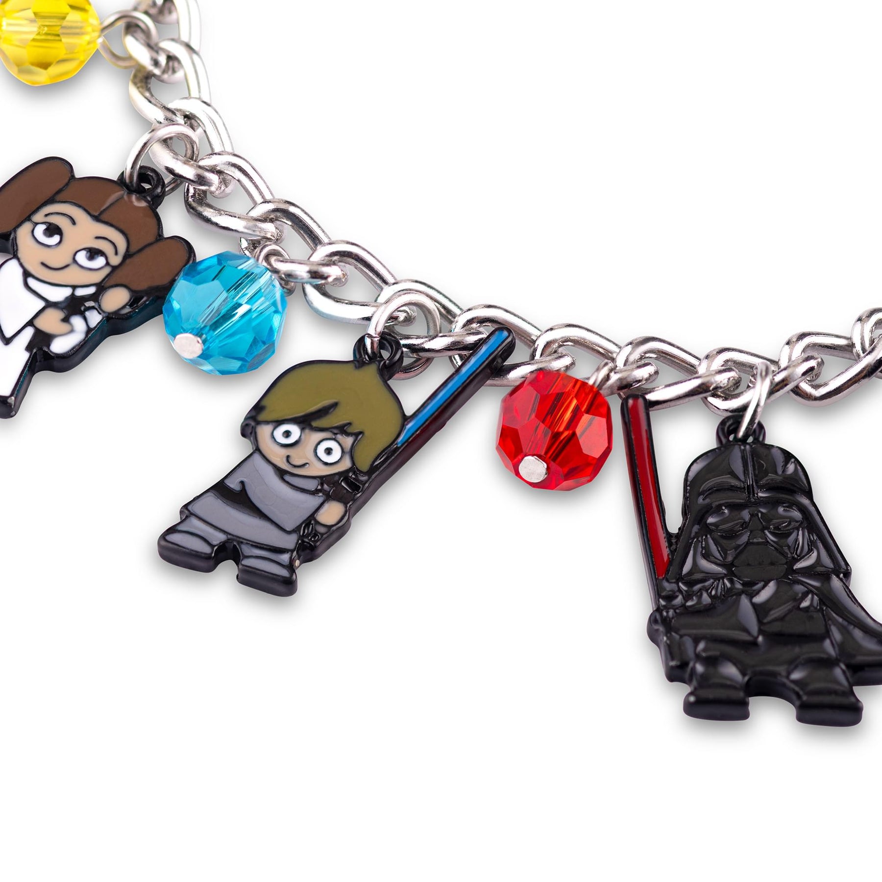 Star Wars Cute 15mm Chibi Characters Pendant Enamel Charms Bracelet Jewelry