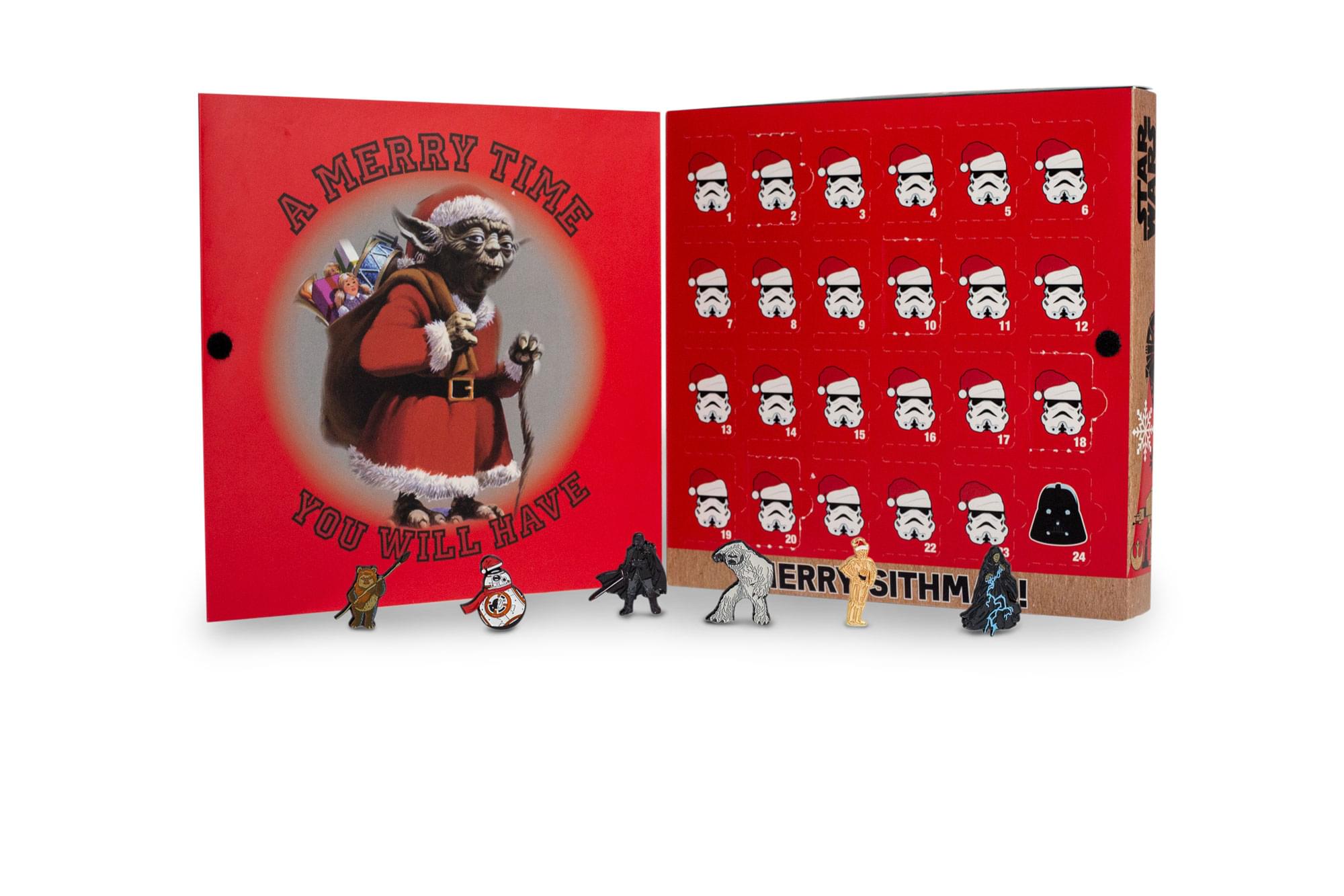 Star Wars Exclusive 2020 Advent Calendar | 21 Enamel Pins, 3 Buttons/Pins