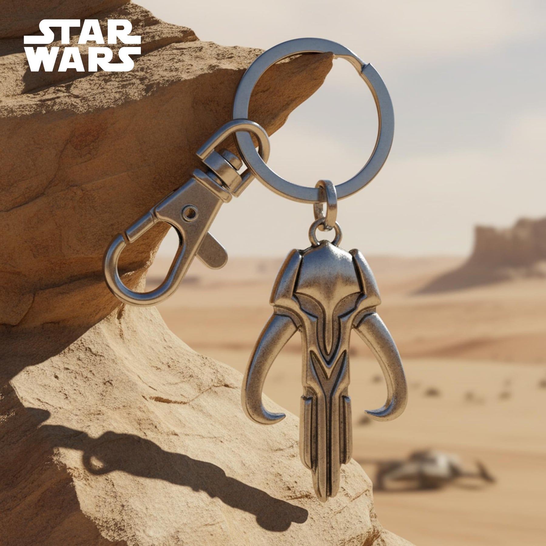 Star Wars: The Mandalorian Mythosaur Logo Metal Keychain