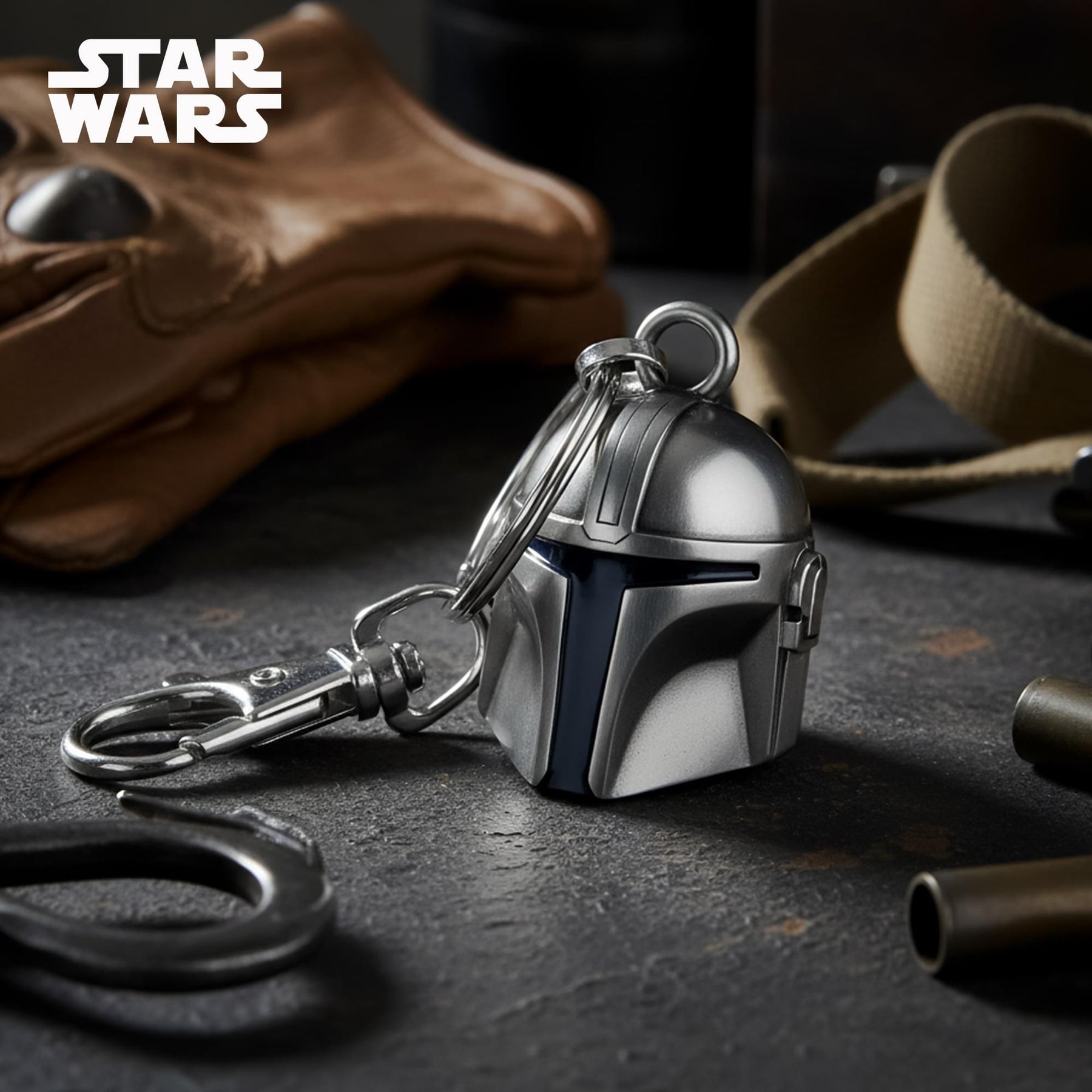 Star Wars: The Mandalorian Din Djarin Helmet Metal Keychain