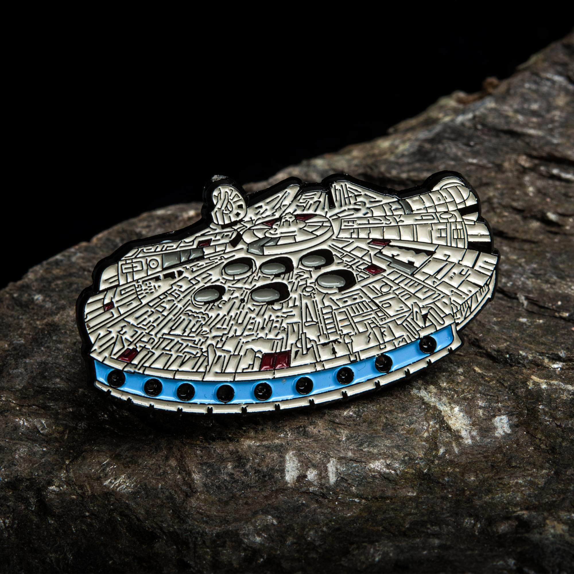 Star Wars Millennium Falcon Light Up Enamel Pin