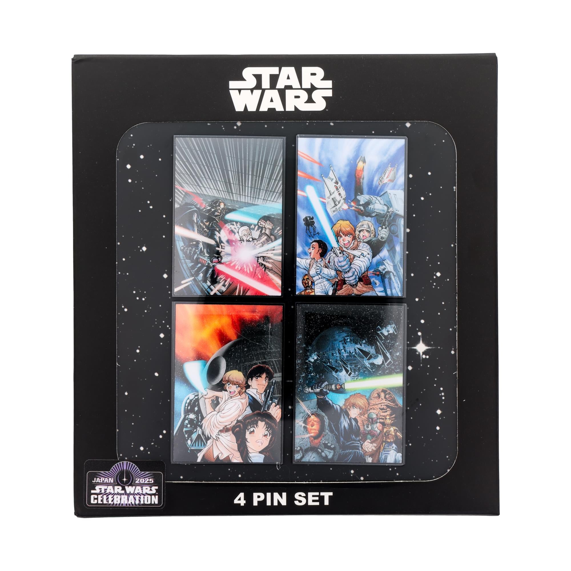 Star Wars Original Trilogy 4-Piece Enamel Pin Set | SWC 2025 Exclusive