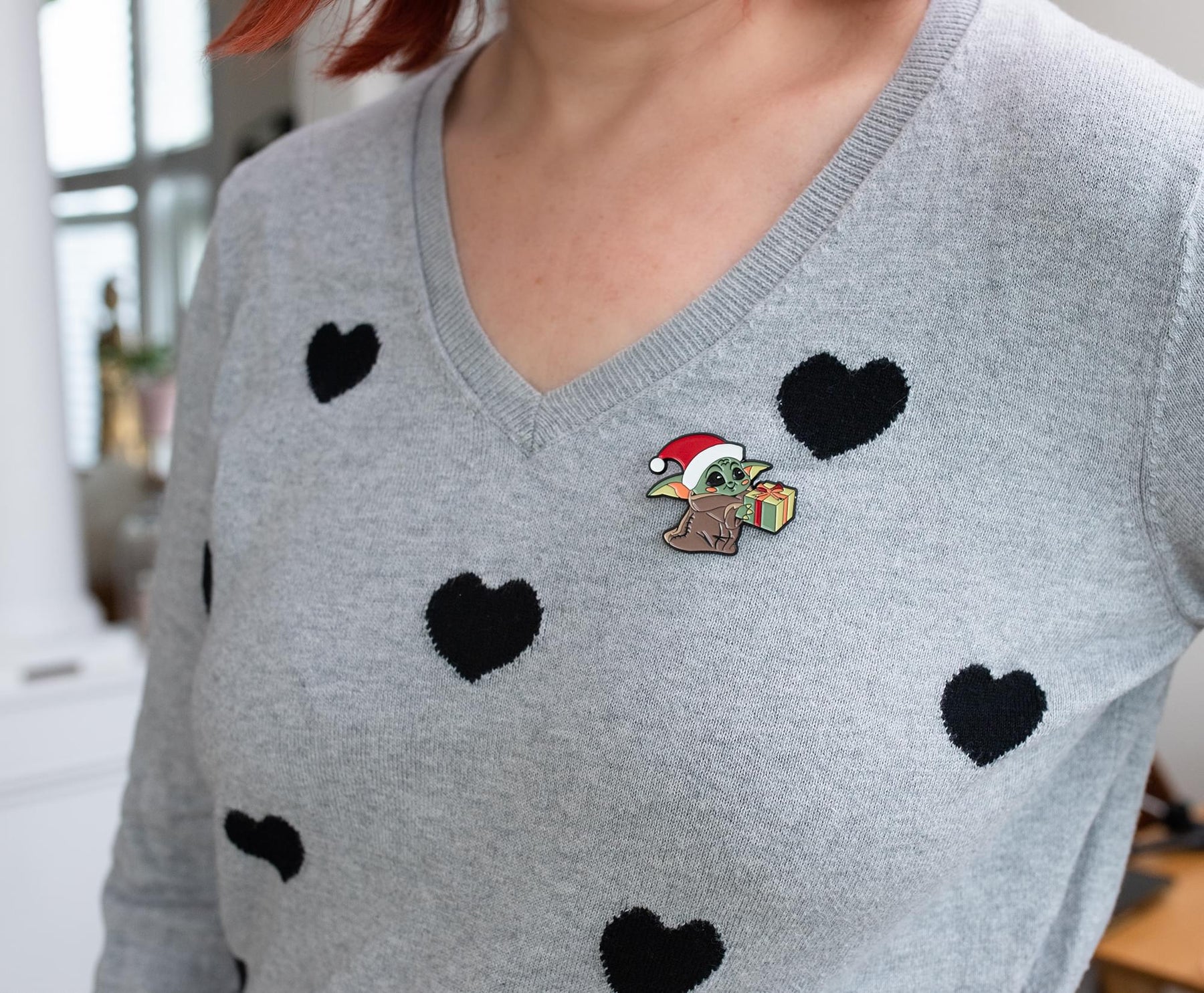 Star Wars: The Mandalorian Grogu Christmas Limited Edition Pin | Toynk Exclusive