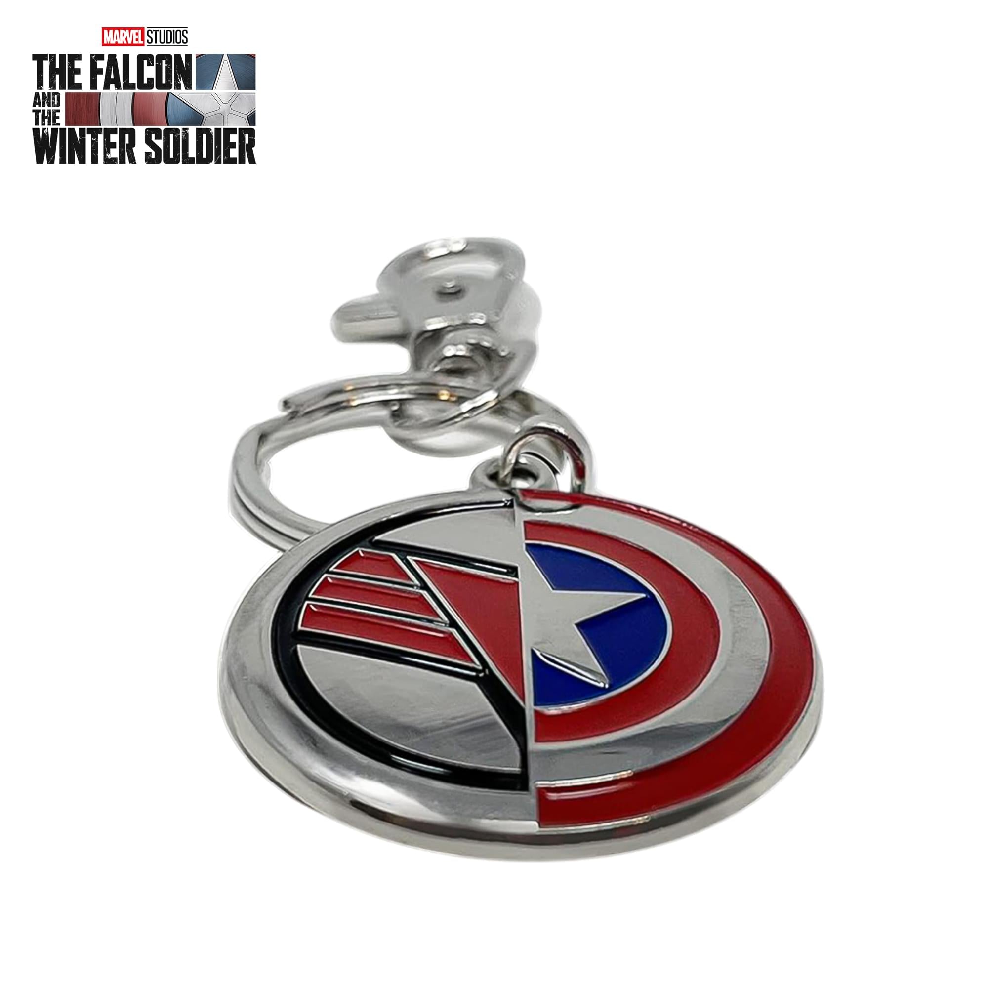 Marvel Captain America/ Falcon Shield Enamel Keychain