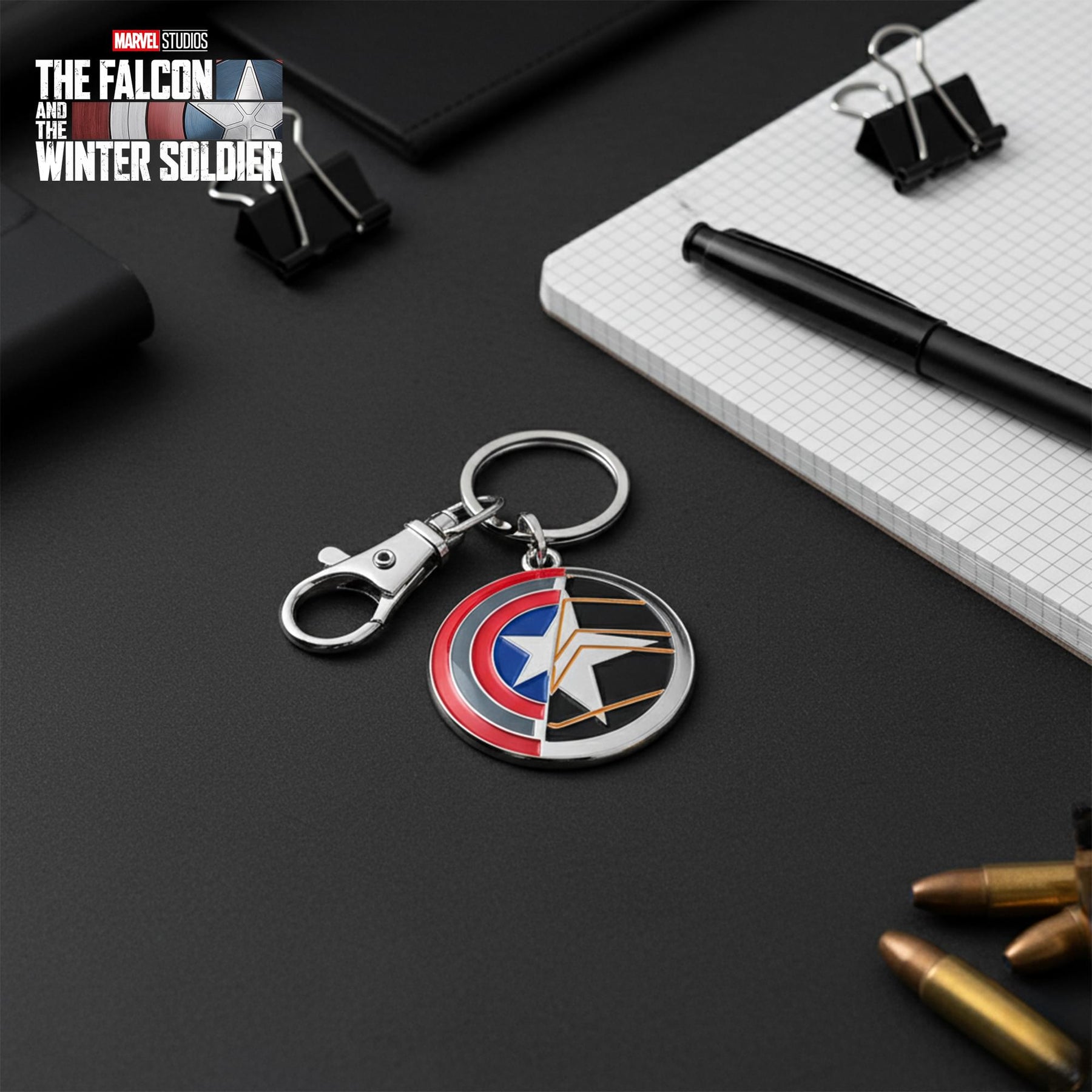 Marvel Captain America/ Winter Soldier Enamel Keychain