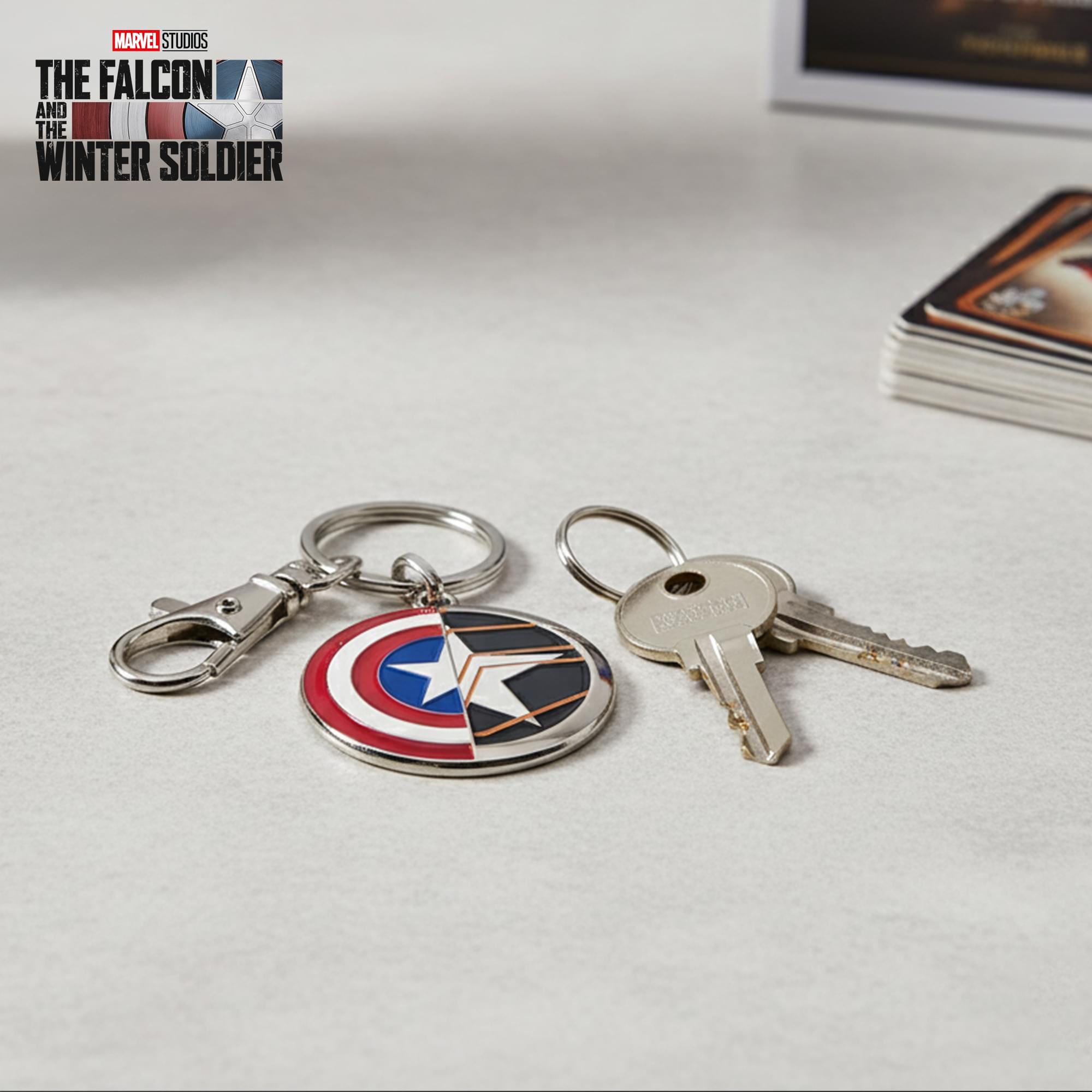 Marvel Captain America/ Winter Soldier Enamel Keychain