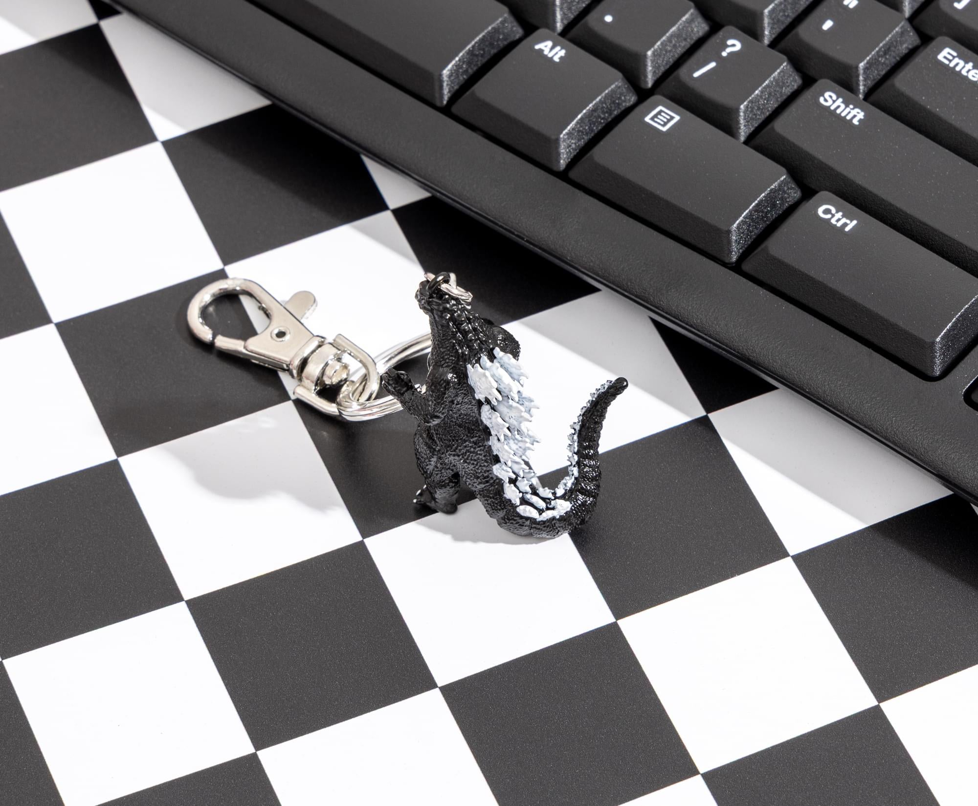 Godzilla 3D Enamel Charm Keychain