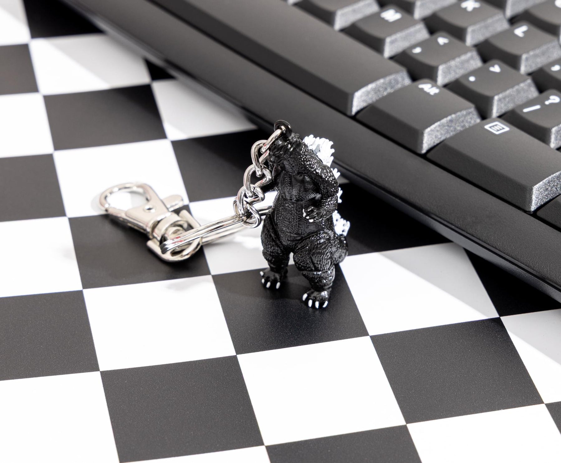 Godzilla 3D Enamel Charm Keychain