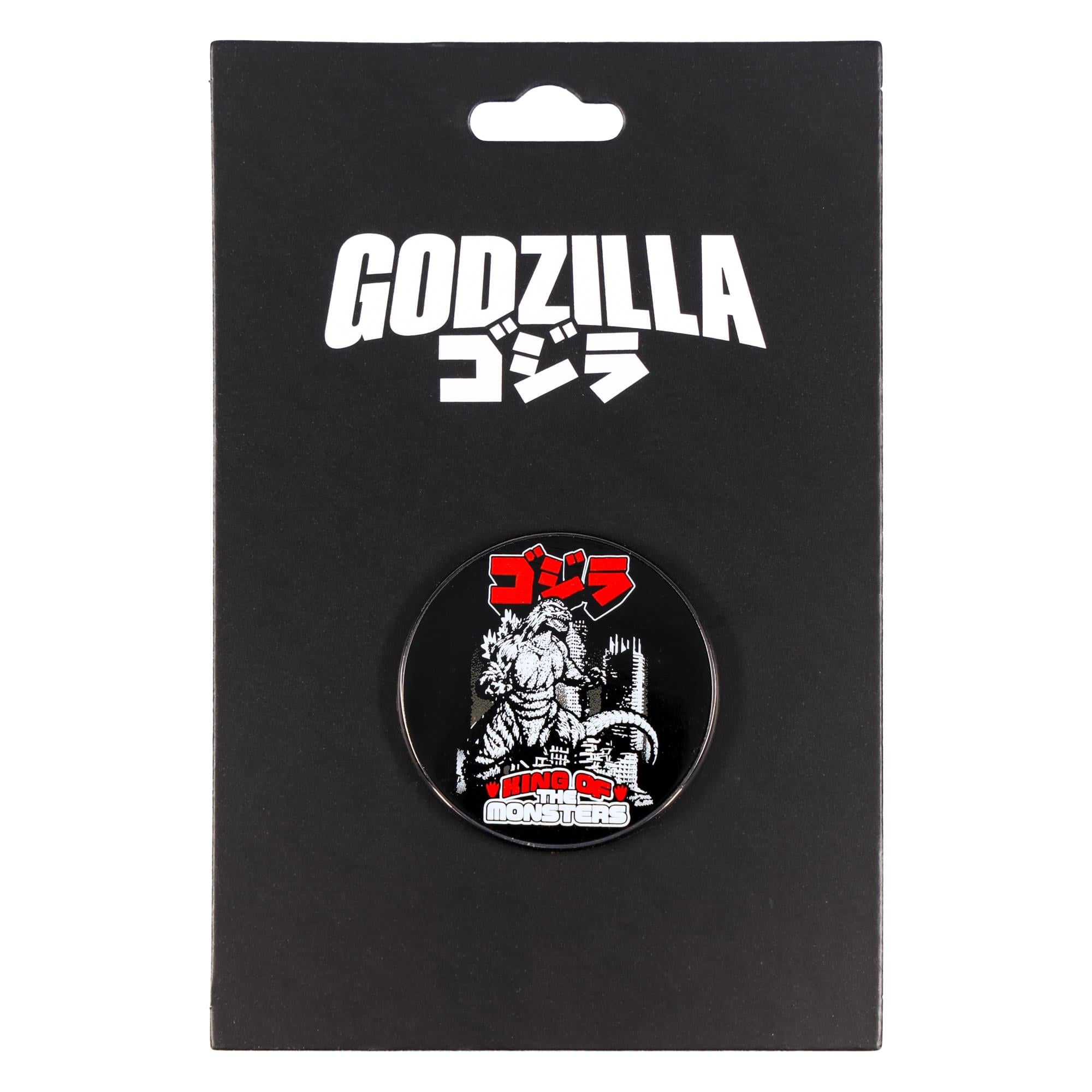 Godzilla "King Of The Monsters" Round Enamel Pin