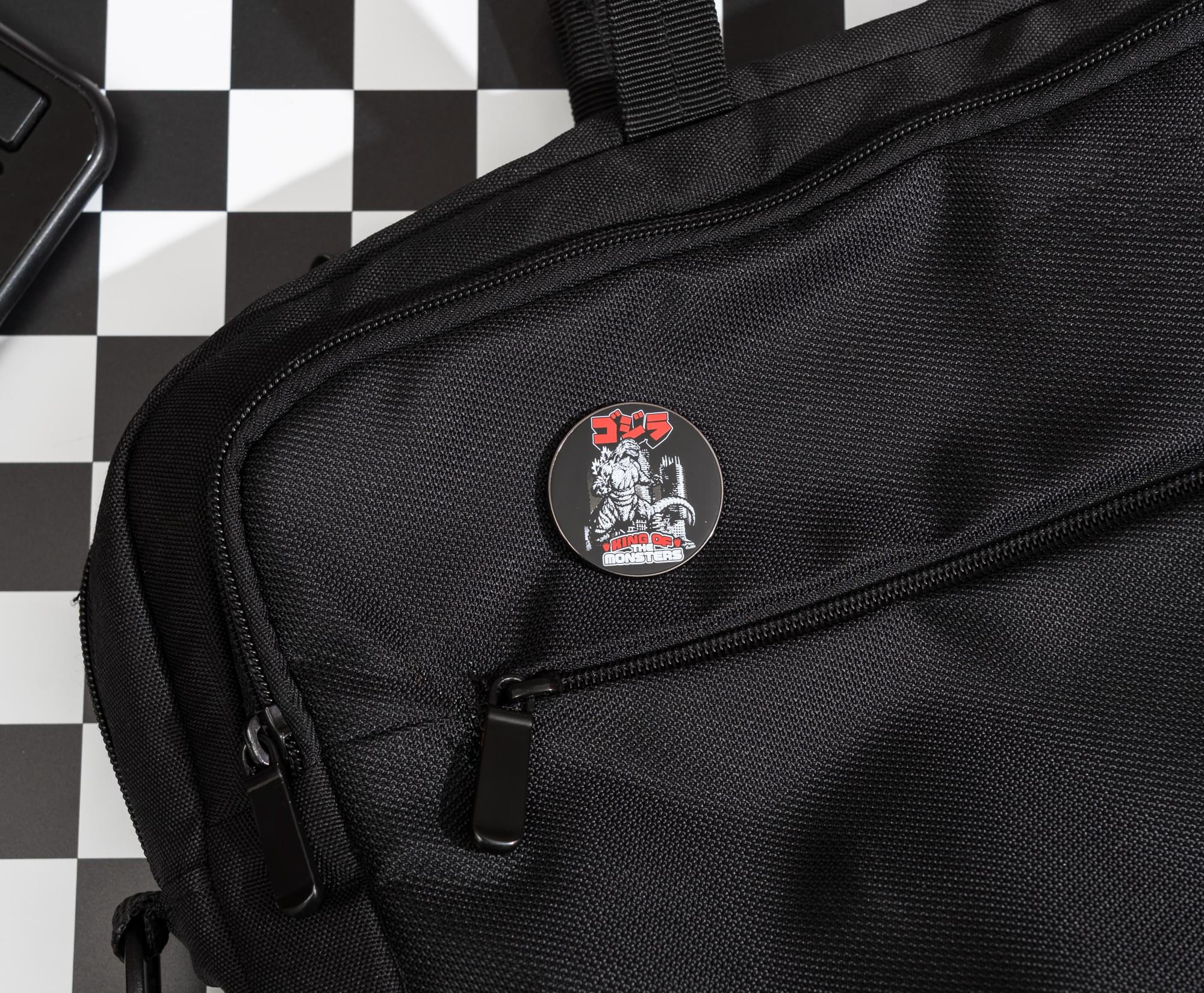 Godzilla "King Of The Monsters" Round Enamel Pin