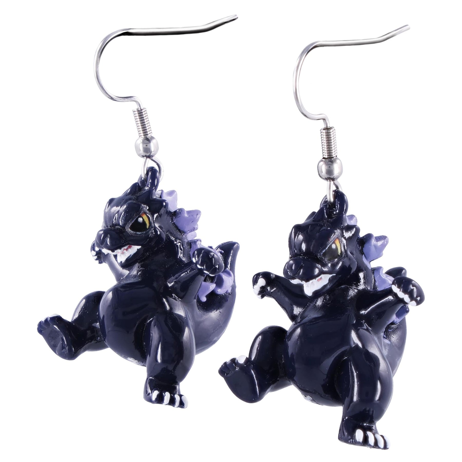 Godzilla Chibi Sculpted Dangle Earrings | 1 Inch