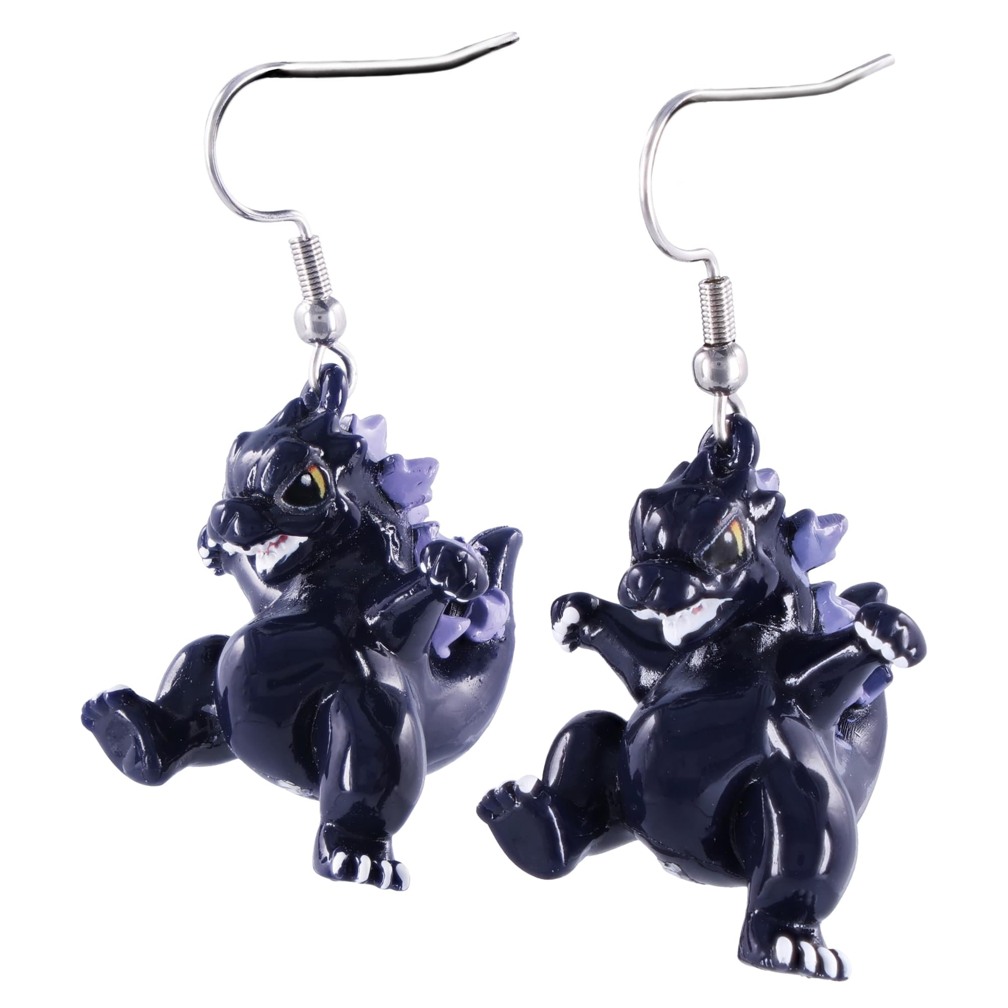 Godzilla Chibi Sculpted Dangle Earrings | 1 Inch