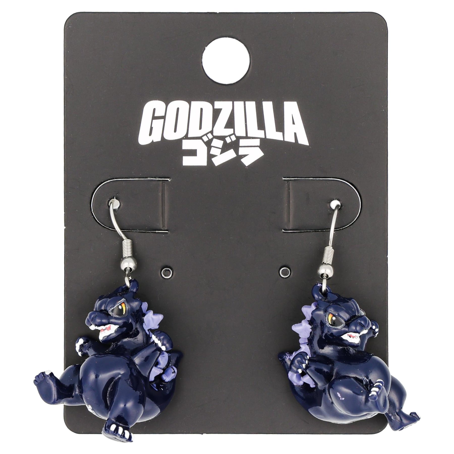 Godzilla Chibi Sculpted Dangle Earrings | 1 Inch
