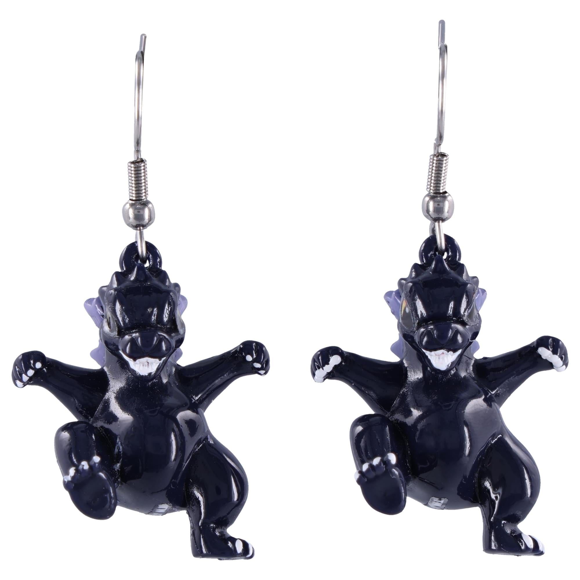 Godzilla Chibi Sculpted Dangle Earrings | 1 Inch