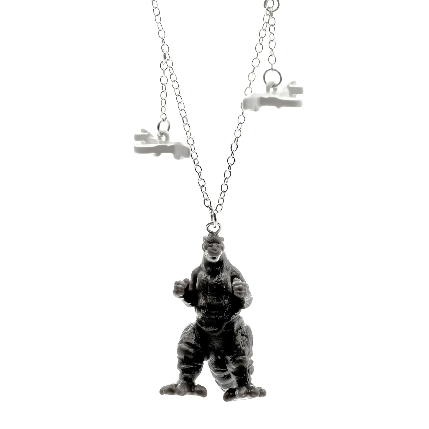 Godzilla Pendant Necklace With Jets Charms