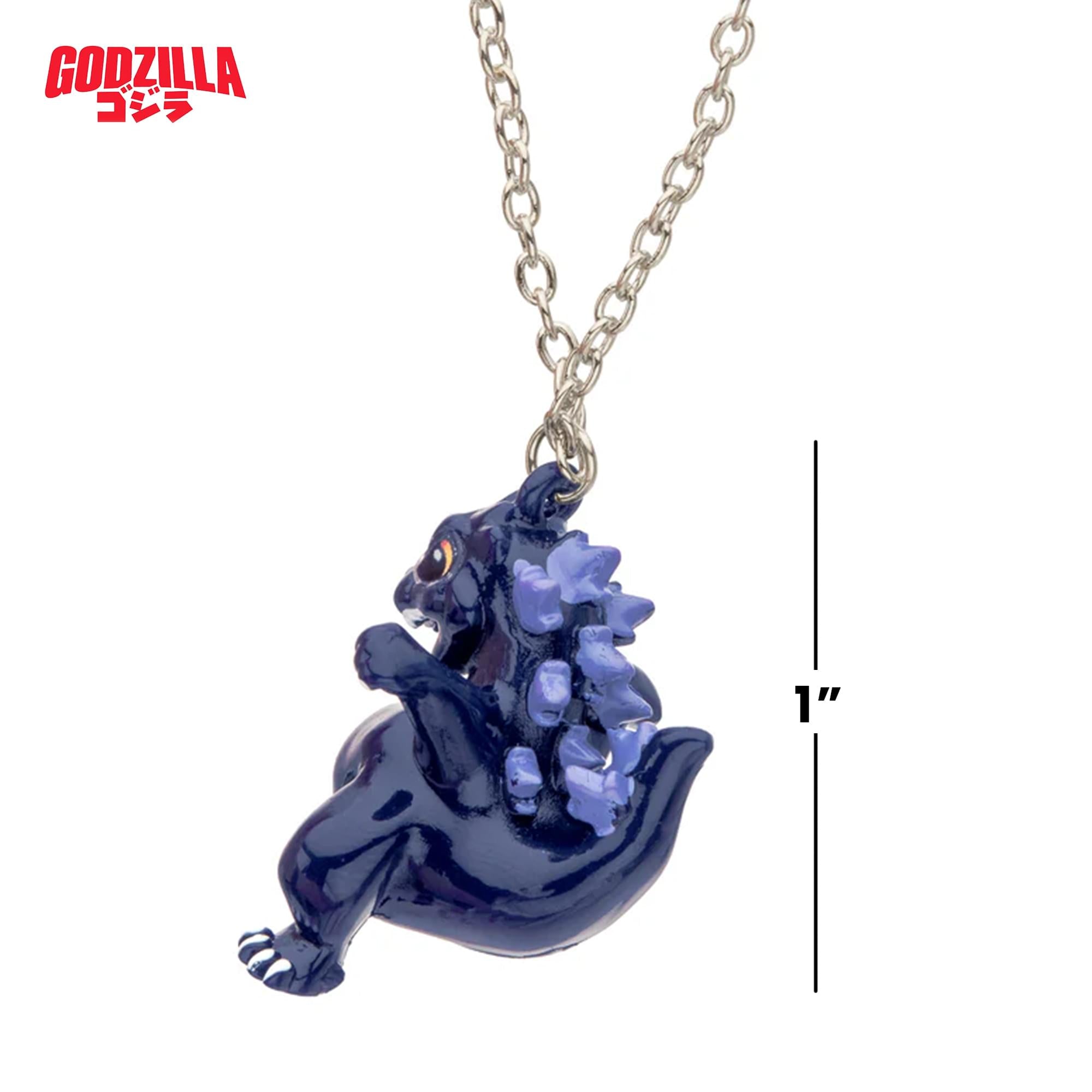Godzilla Chibi 3D Charm Necklace | I Inch
