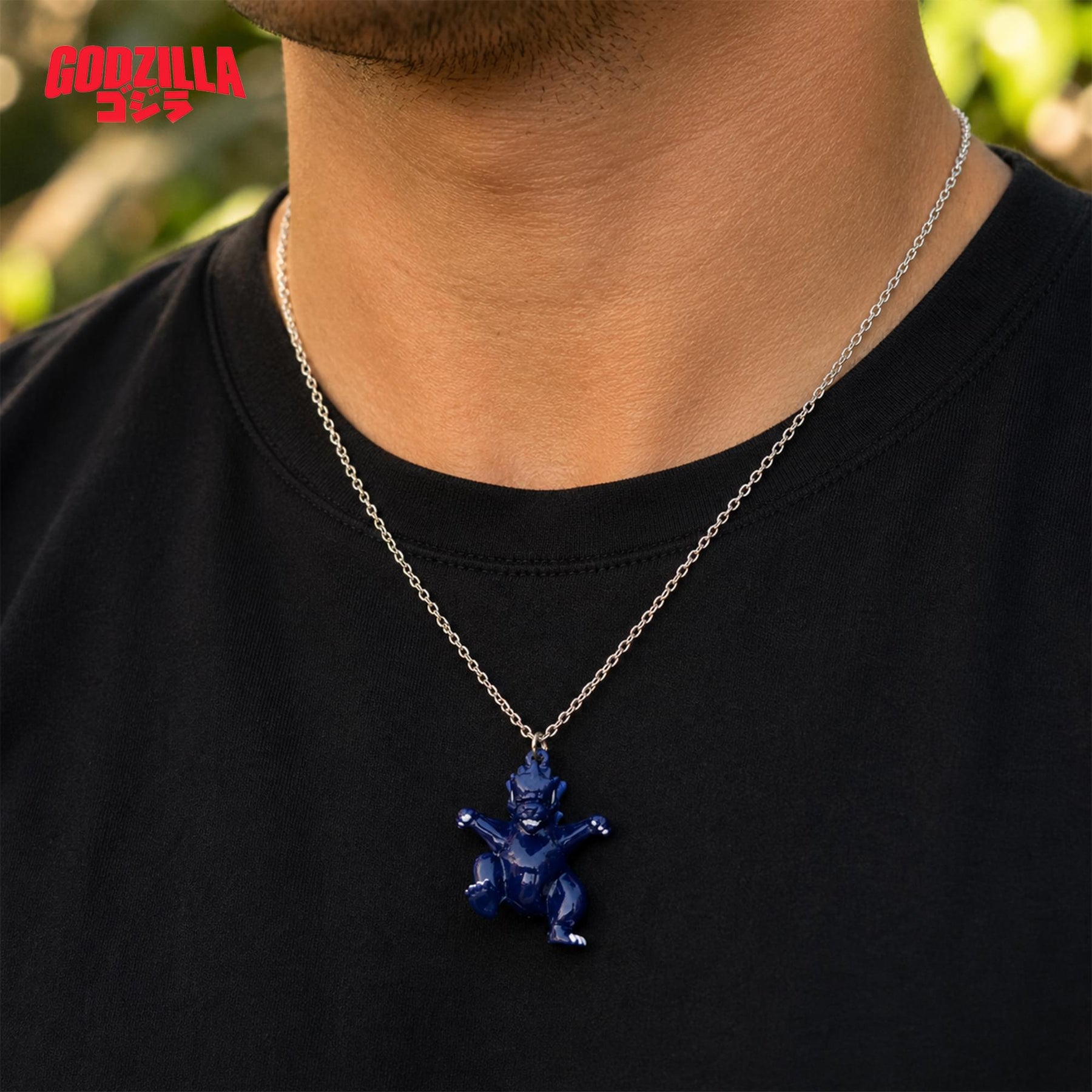 Godzilla Chibi 3D Charm Necklace | I Inch