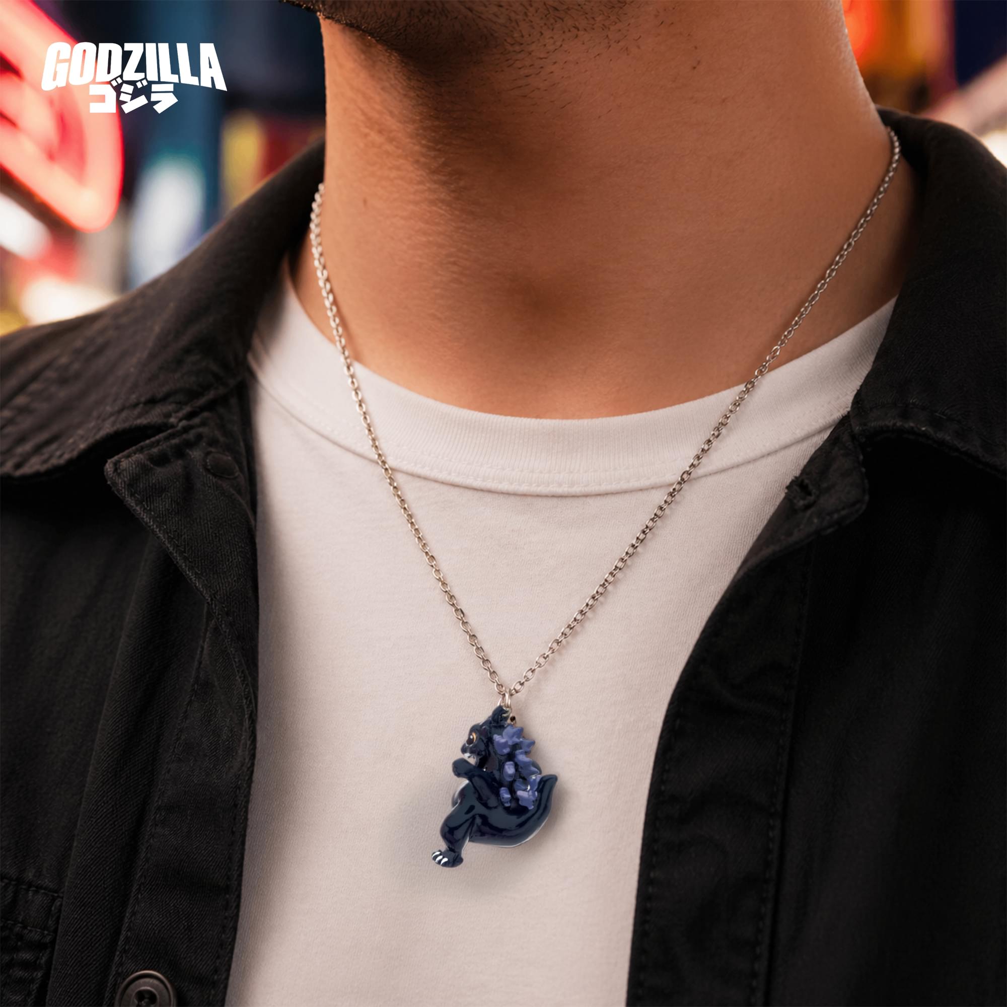 Godzilla Chibi 3D Charm Necklace | I Inch