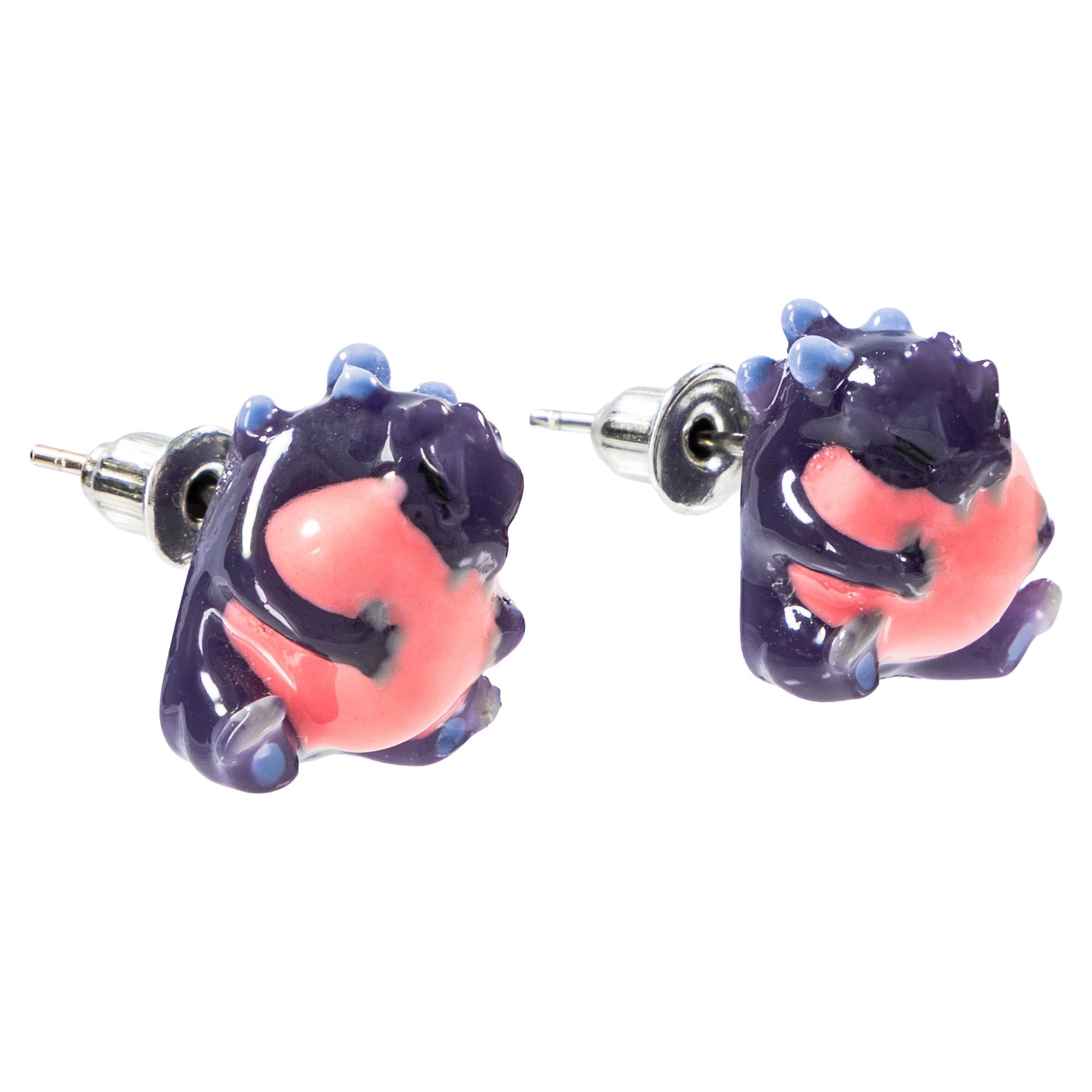 Godzilla Heart Stud Earrings