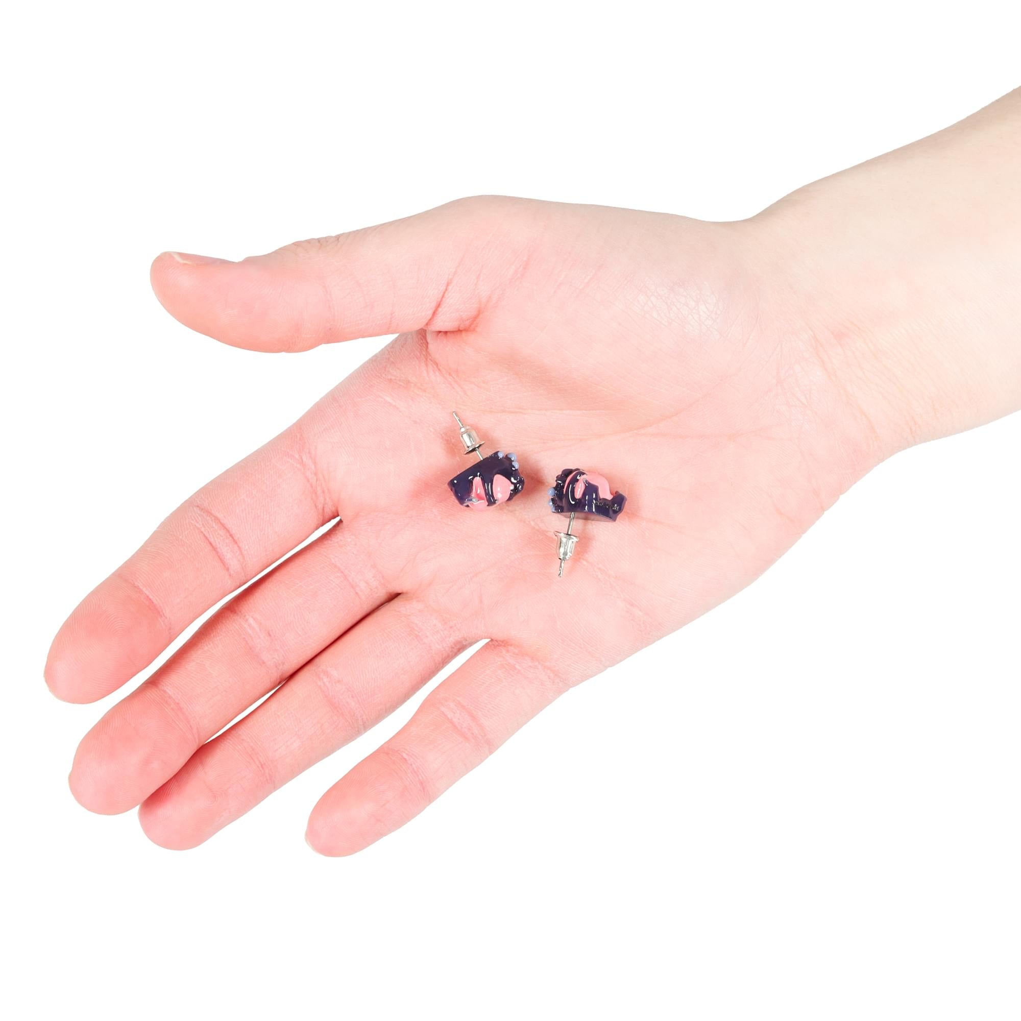 Godzilla Heart Stud Earrings