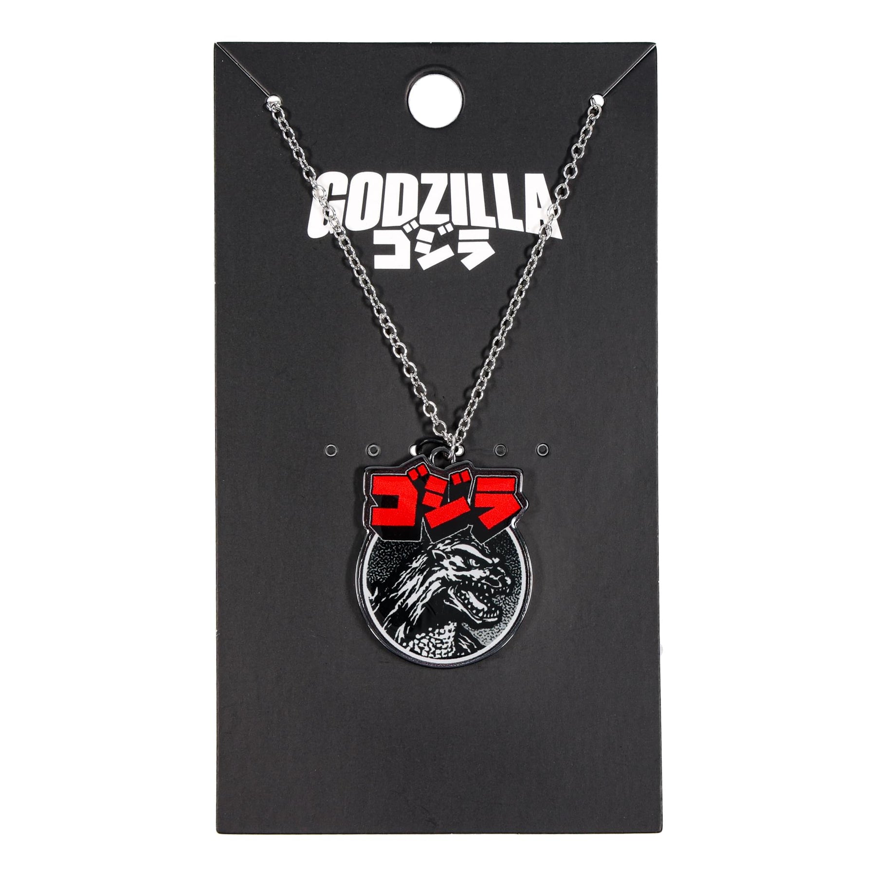 Godzilla Silver Pendant Necklace