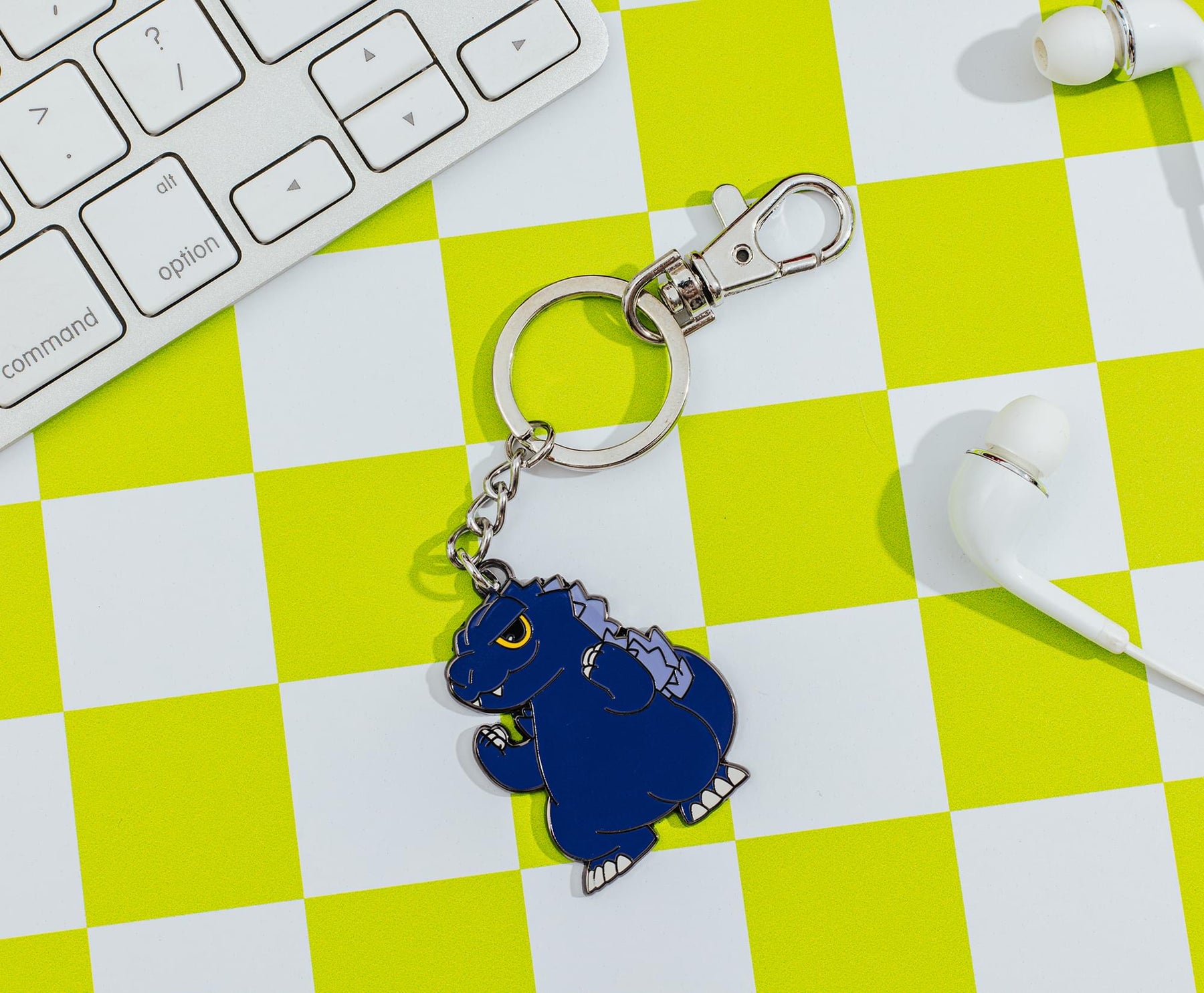 Godzilla Chibi Charm Enamel Keychain