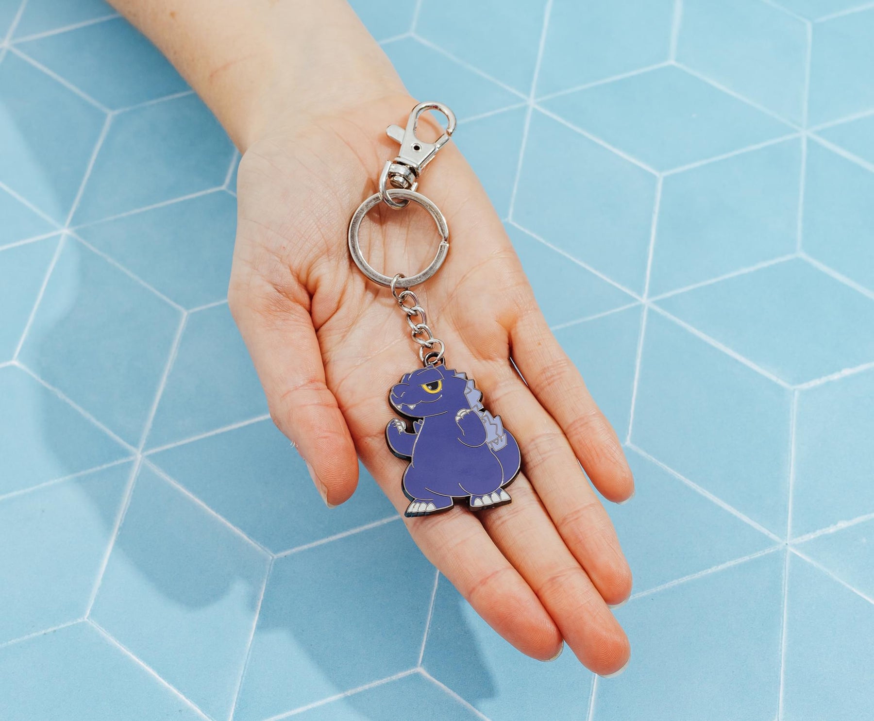 Godzilla Chibi Charm Enamel Keychain