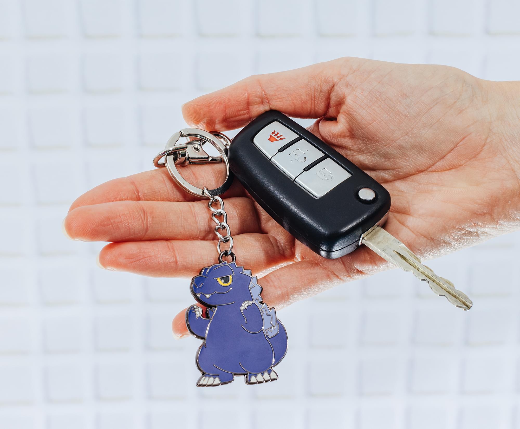 Godzilla Chibi Charm Enamel Keychain