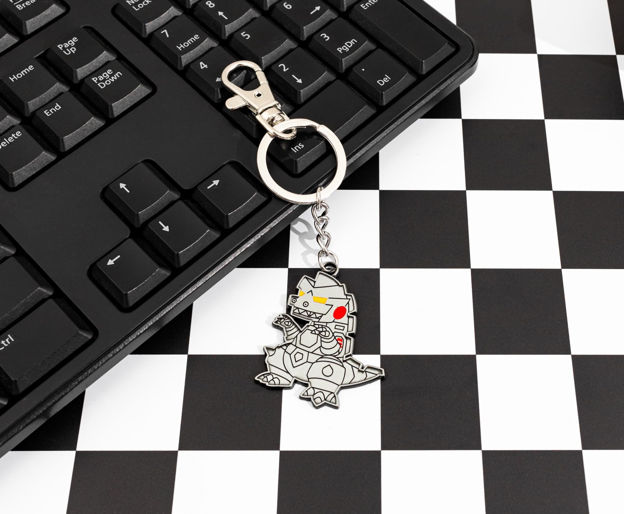 Godzilla Mechagodzilla Enamel Charm Keychain