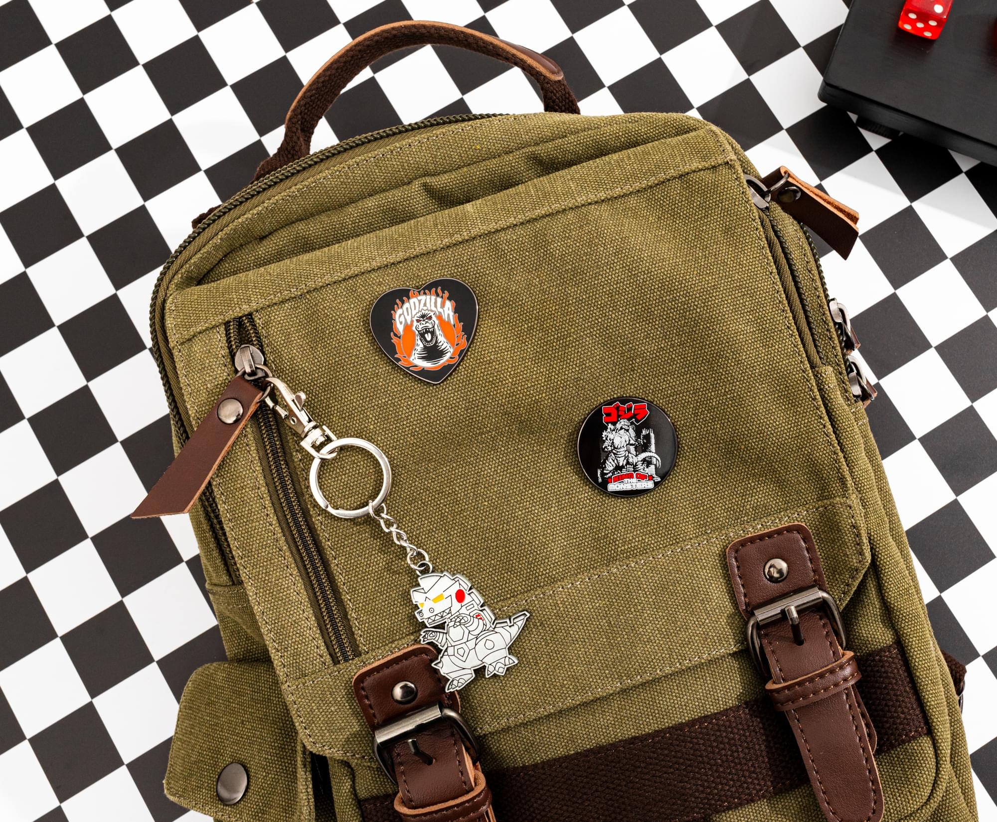 Godzilla Mechagodzilla Enamel Charm Keychain